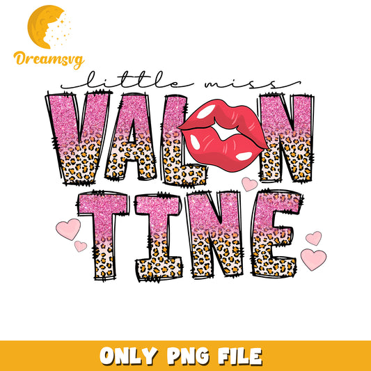 Little Miss Valentine PNG Design