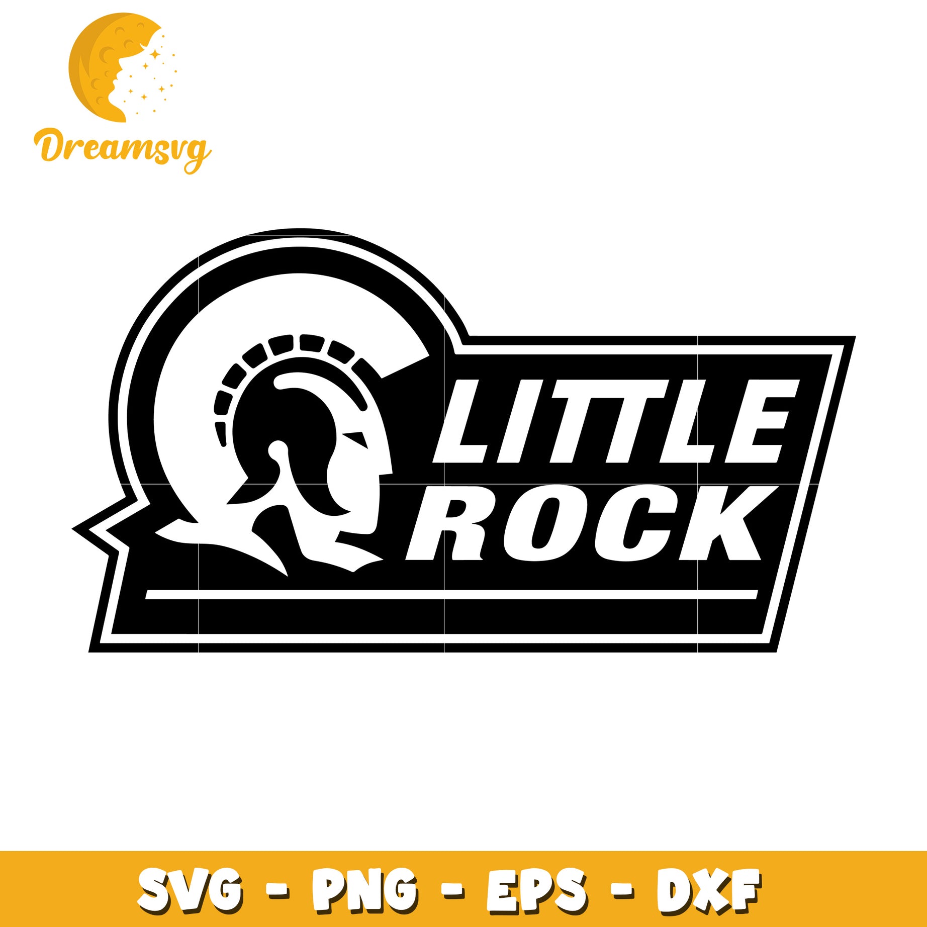 Little Rock Trojan Helmet SVG Cut File