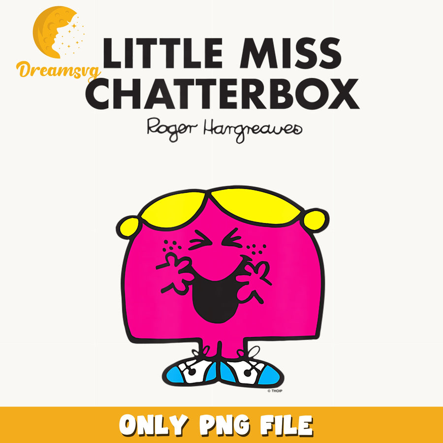 Little Miss Chatterbox PNG, Mr Men Roger Hargreaves, Clipart PNG