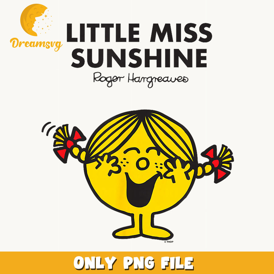 Little Miss Sunshine PNG, Mr Men Roger Hargreaves, Yellow Girl PNG