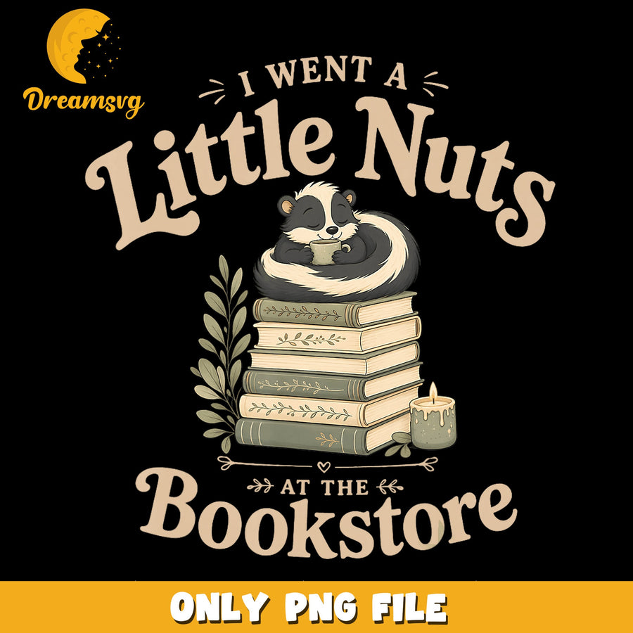 Little Nuts PNG, Bookstore Design, Cute Animal PNG