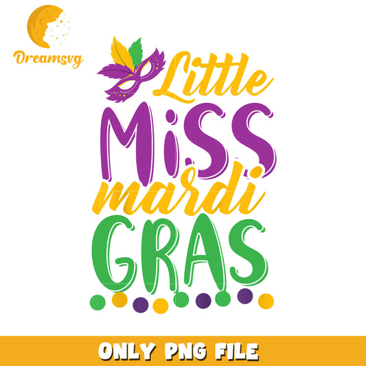 Little miss mardi gras font design png, Mardi Gras font png