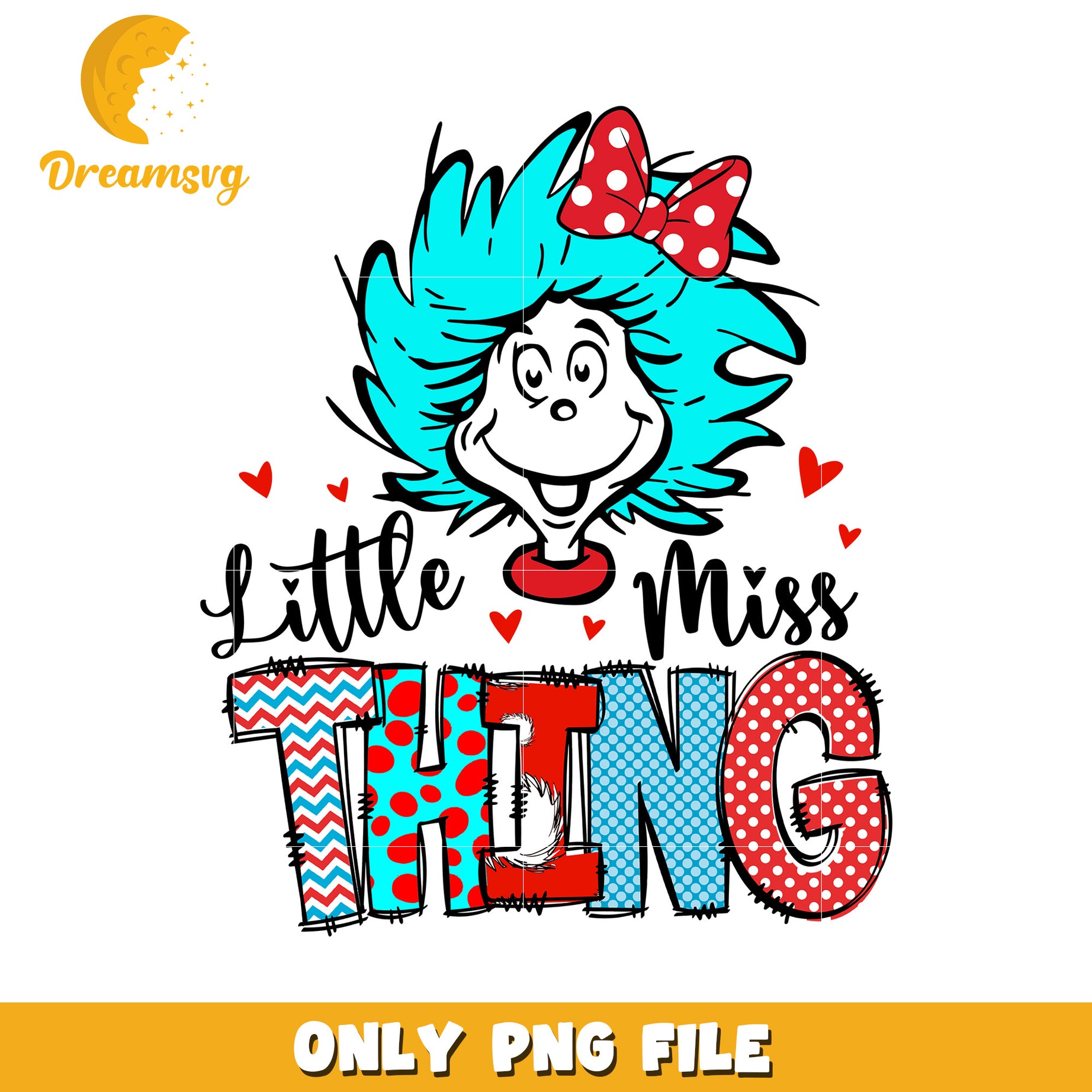 Little miss thing font design png, dr seuss day pngg, miss thing png