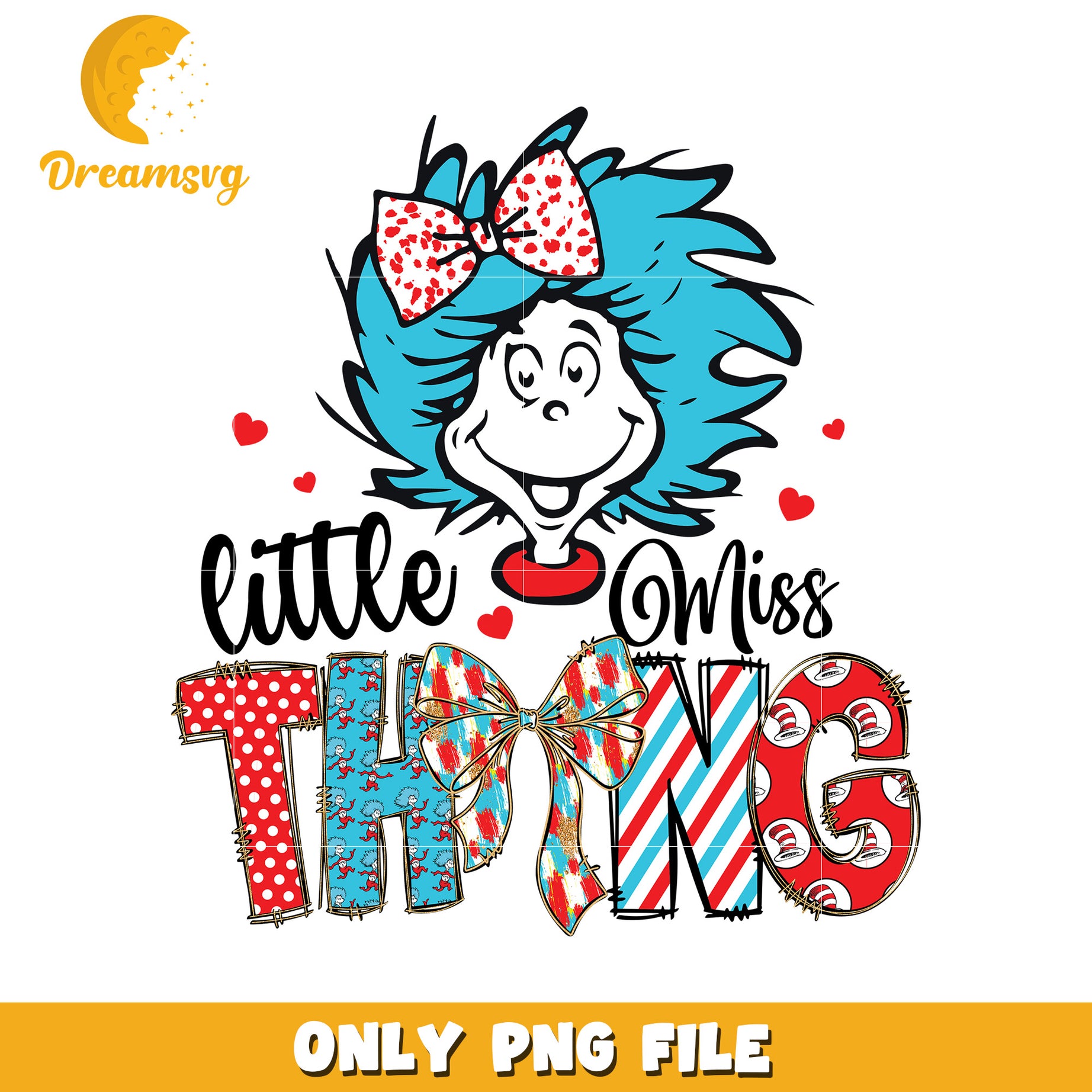 Little miss things character png, dr seuss cartoon png, character png