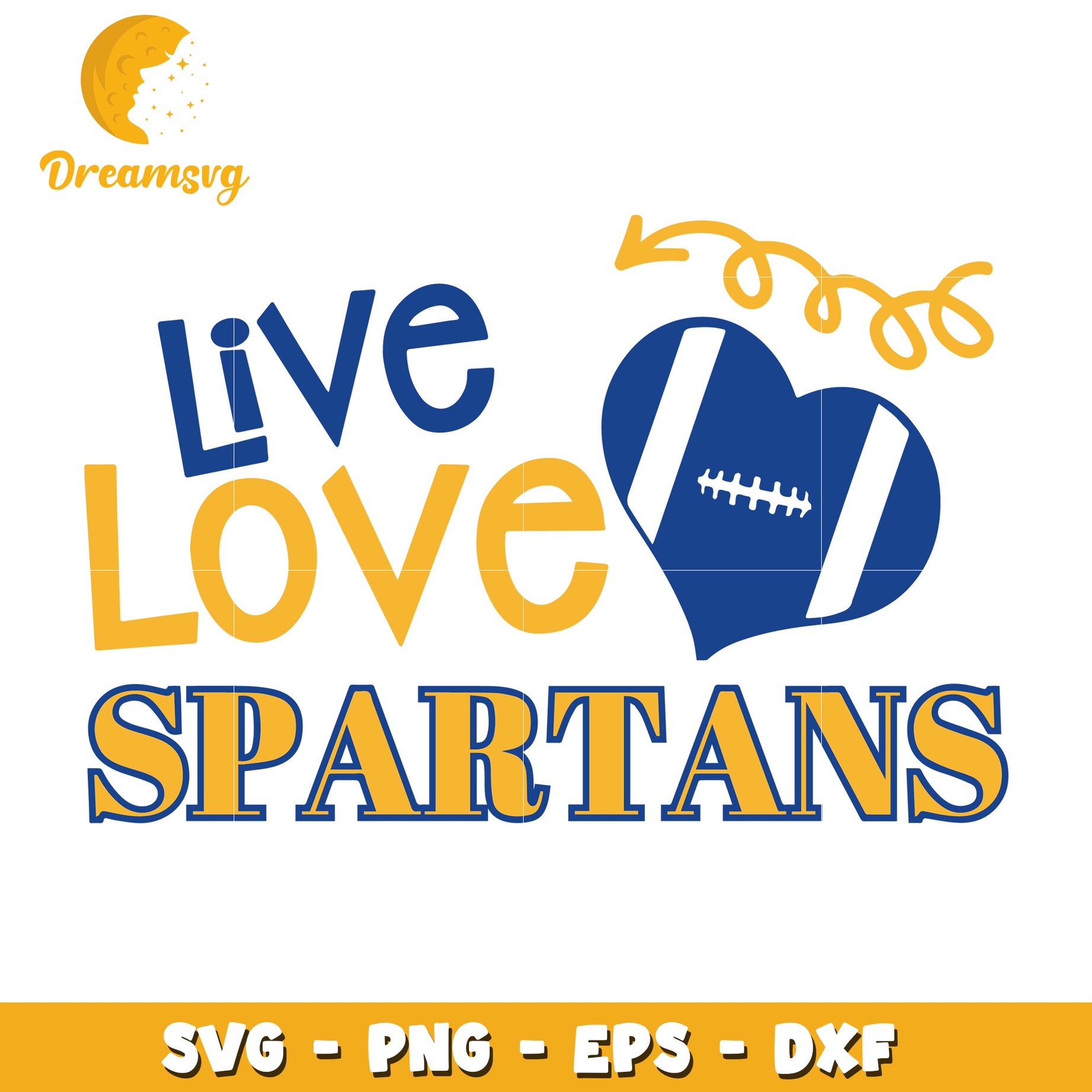 Live Love Spartans SVG Cut File