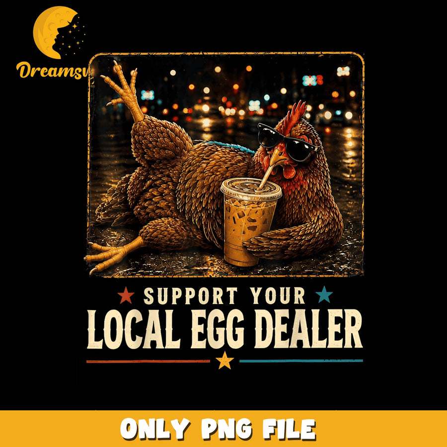 Local Egg Dealer PNG, Support Your Community, Fun