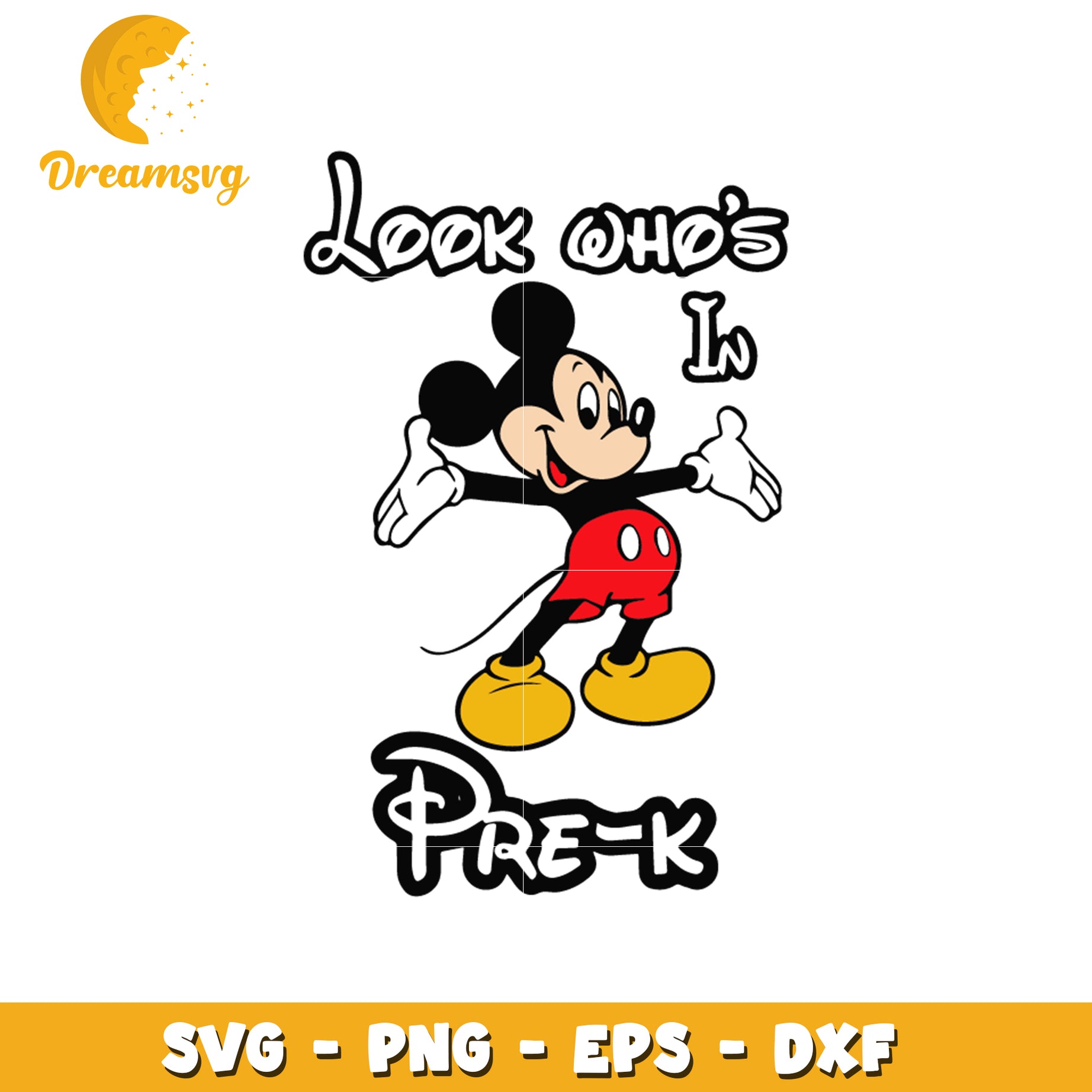 Look who's in pre k mickey mouse svg, mickey mouse svg