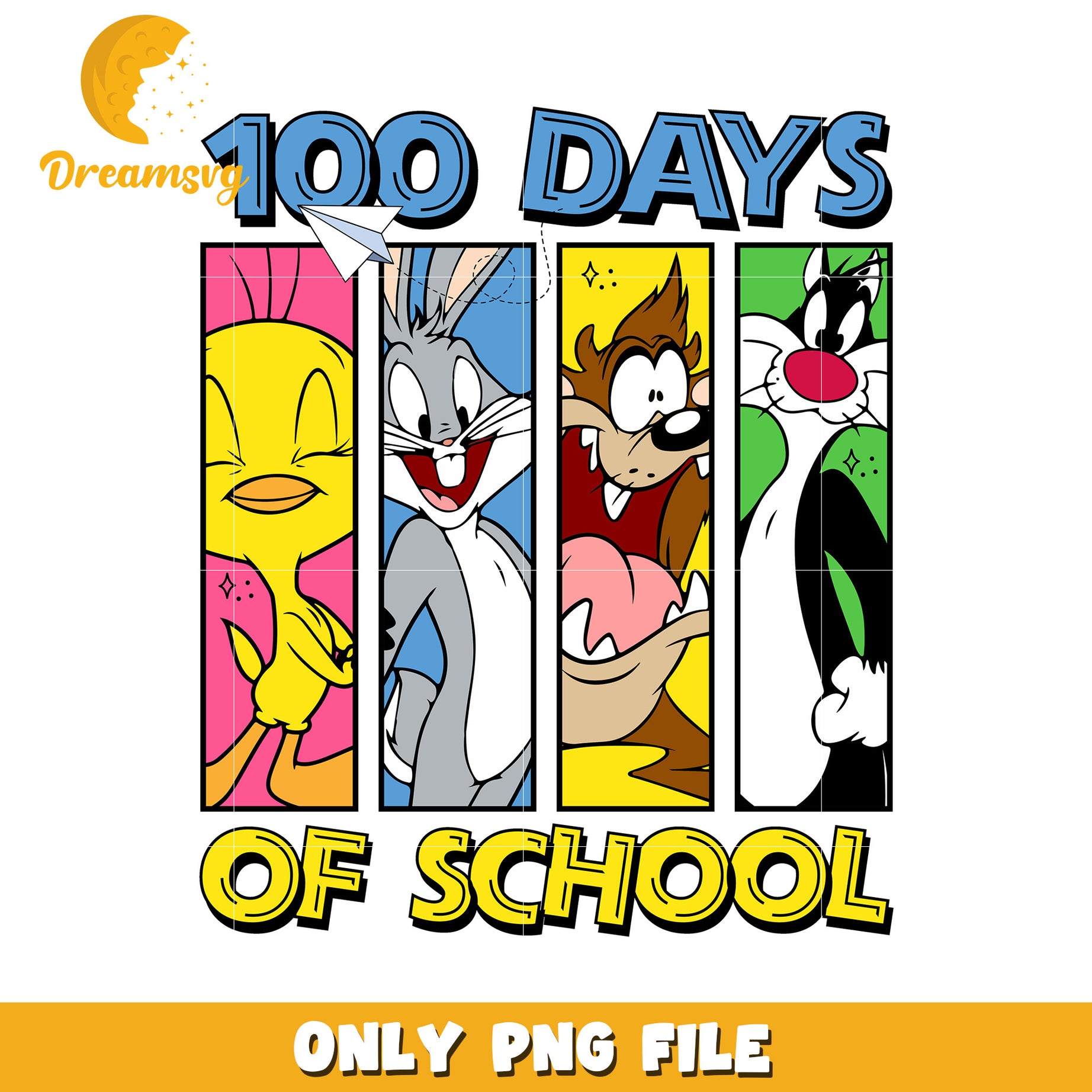 Looney Tunes 100 Days School PNG