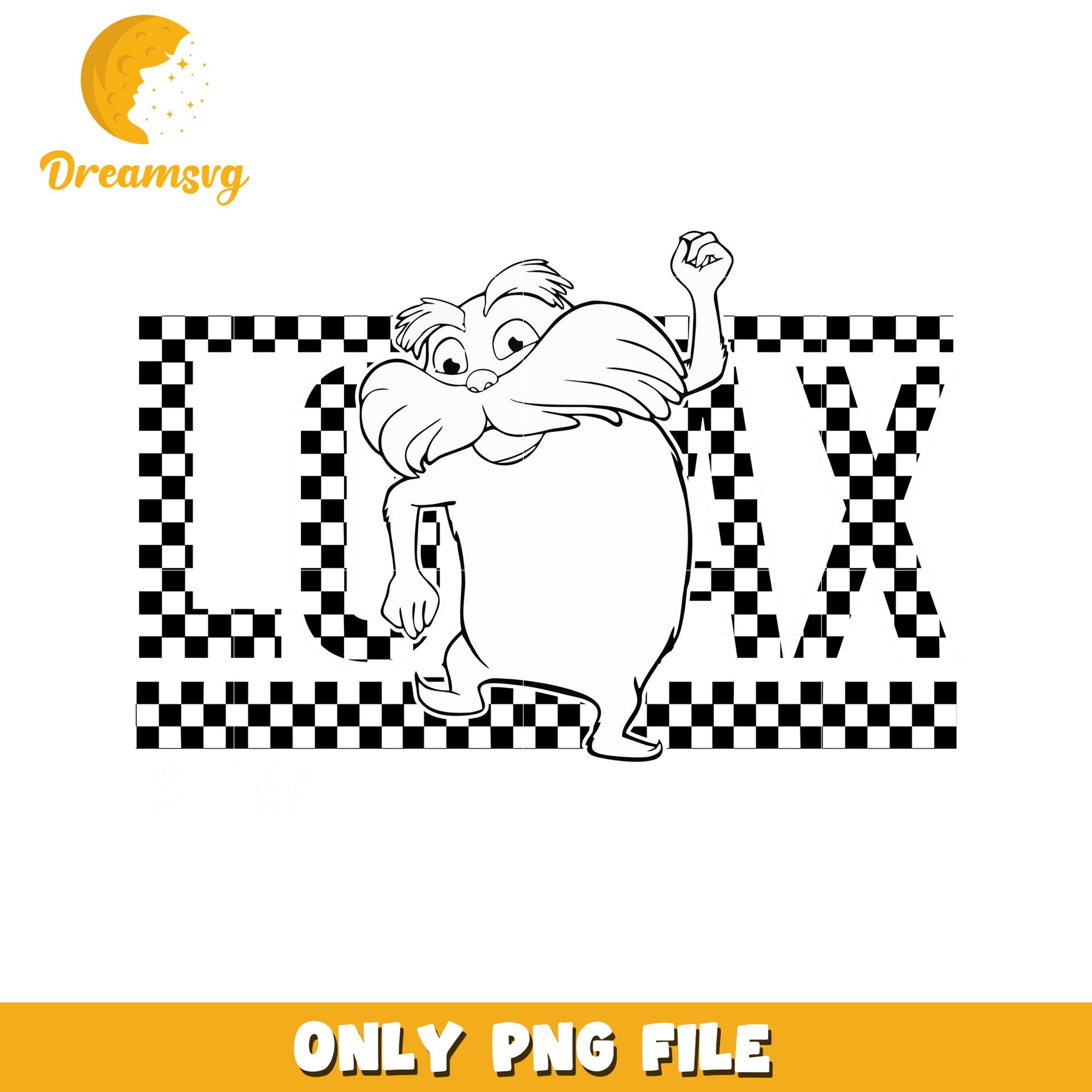 Lorax PNG Sublimation Design