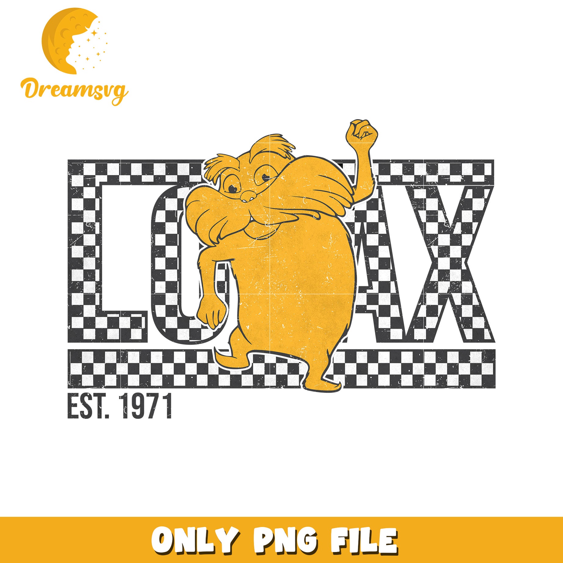 Lorax PNG Sublimation Design 1971