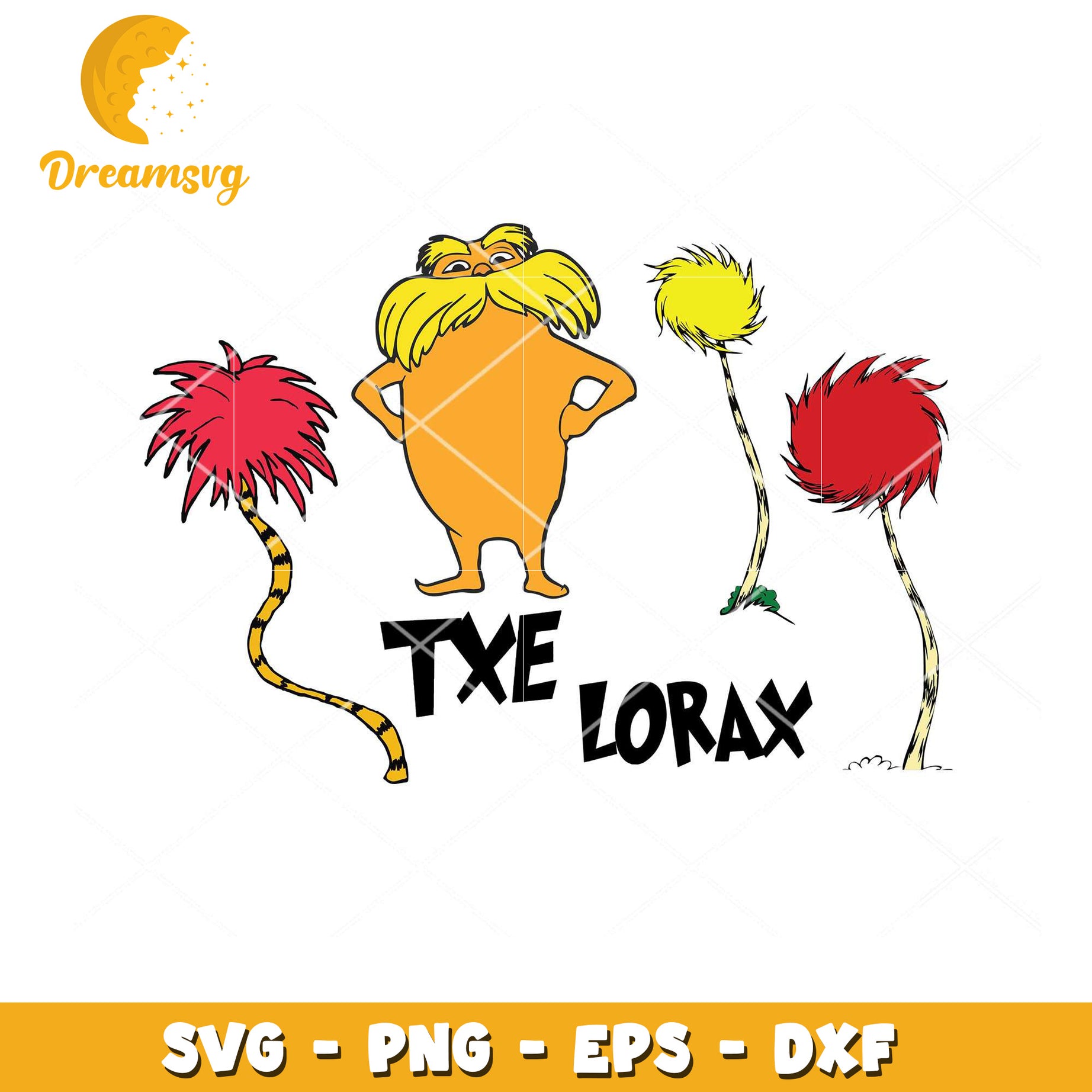 Lorax SVG Clipart for Eco Friendly Design Projects Download