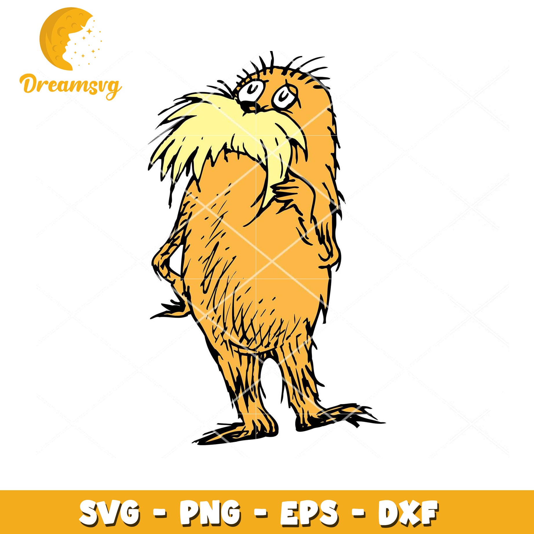 Lorax SVG PNG EPS DXF Cut File