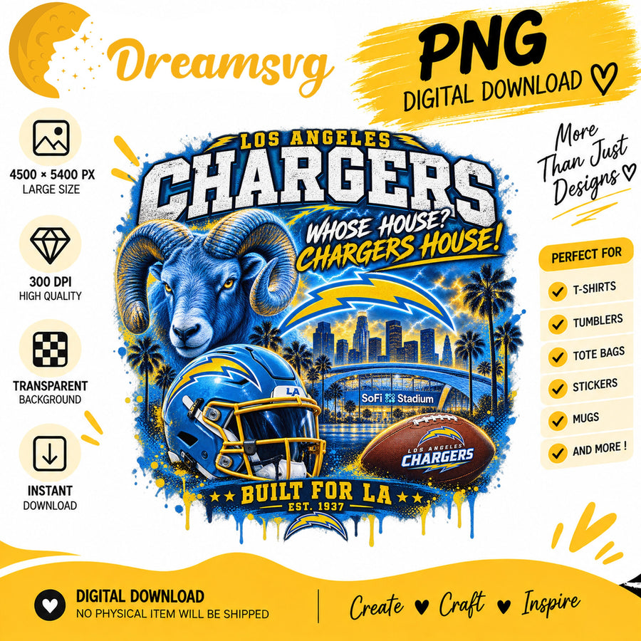 Los Angeles Chargers Whose House Chargers House NFL PNG