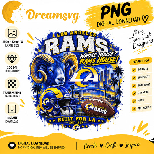 Los Angeles Rams Whose House Rams House NFL Football PNG