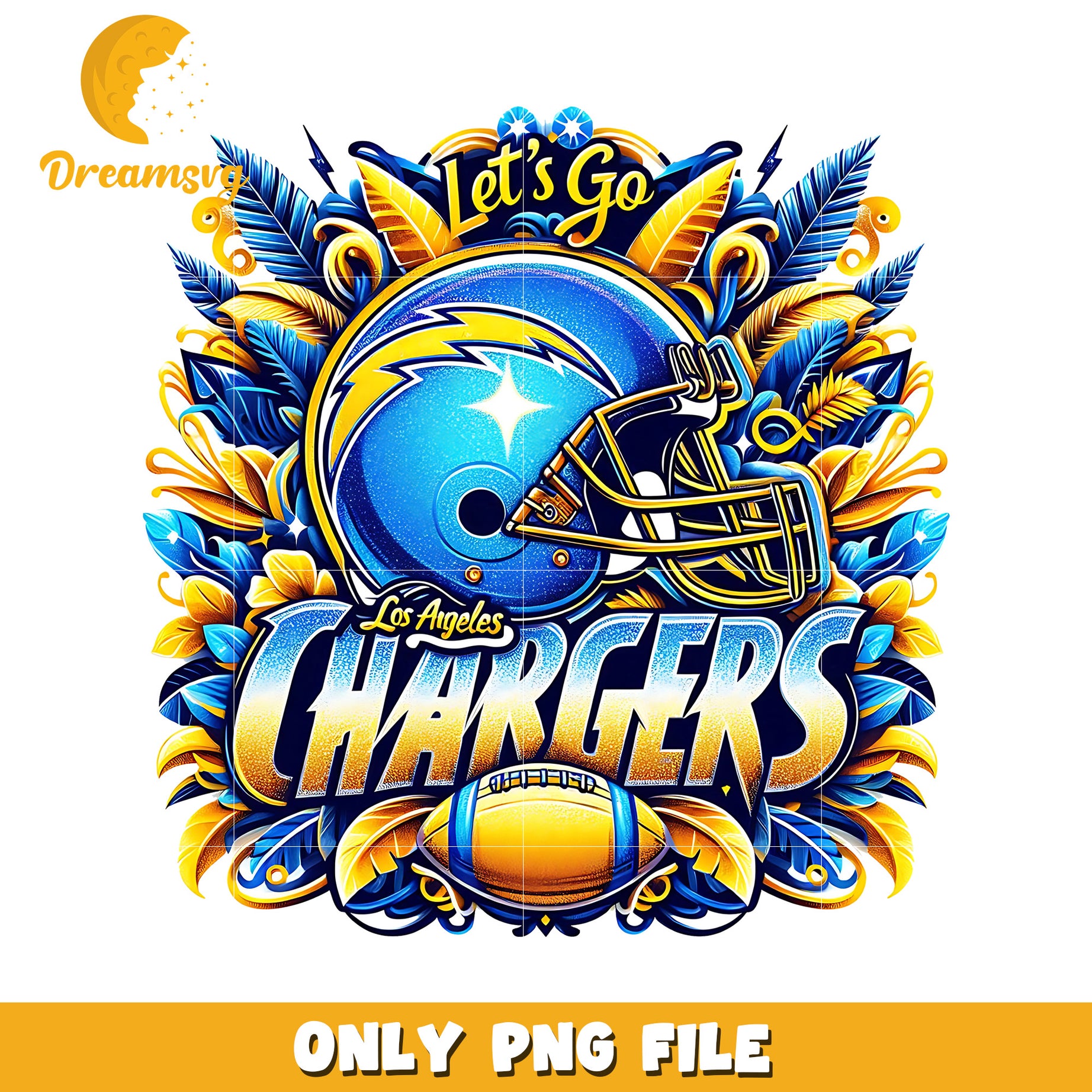 Los angeles chargers let's go png, nfl games png, nfl png