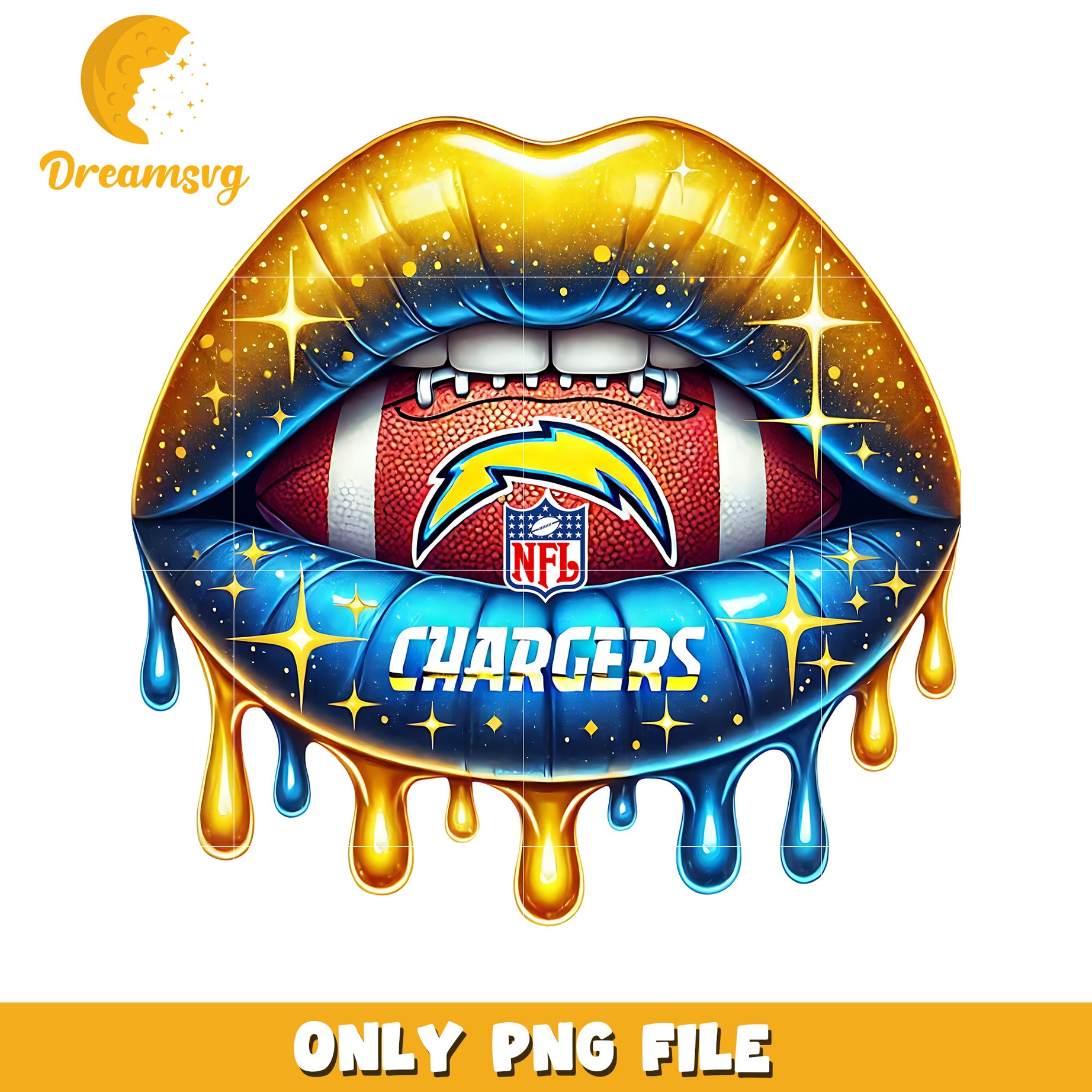 Los angeles chargers lips png, nfl teams png, nfl team logo png