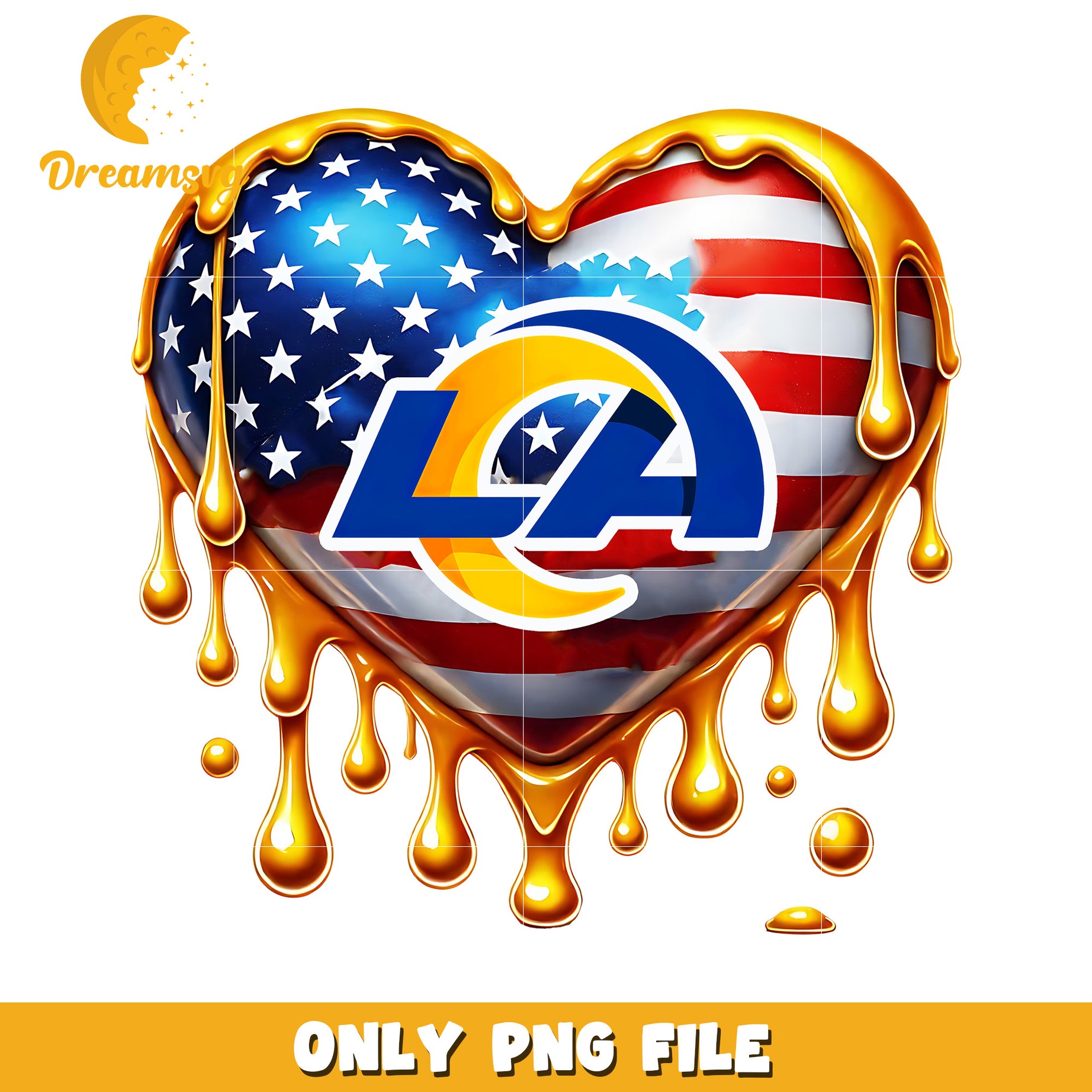 Los angeles rams heart png, american football png, super bowl png
