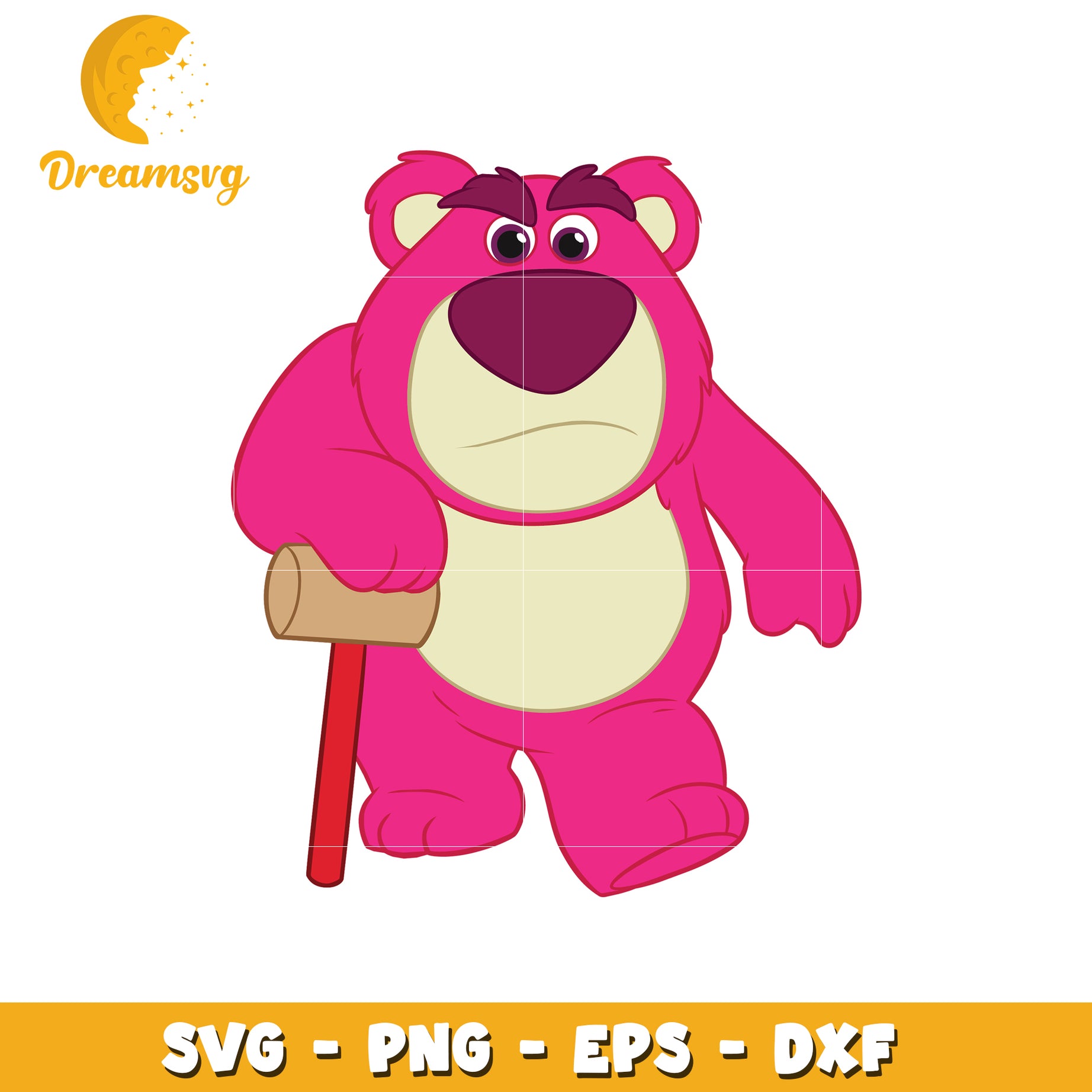 Lotso Bear SVG PNG EPS DXF Cut File