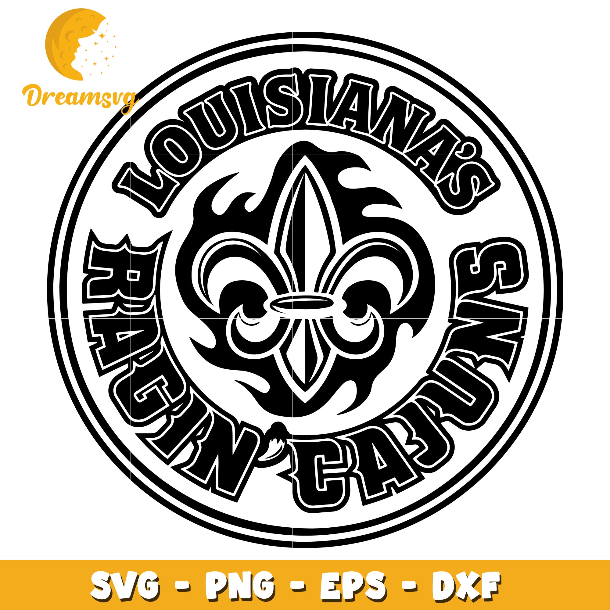 Louisiana Ragin Cajuns SVG Cut File – DreamSVG Store