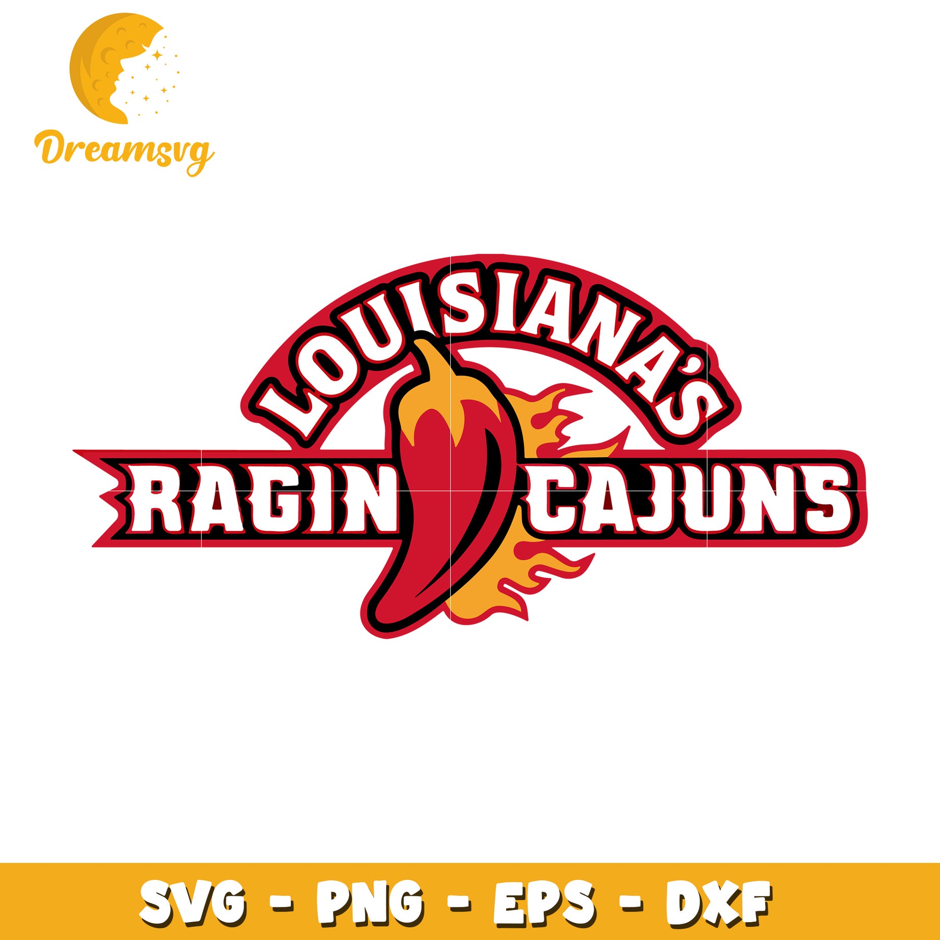 Louisiana Ragin Cajuns SVG Cut File – DreamSVG Store