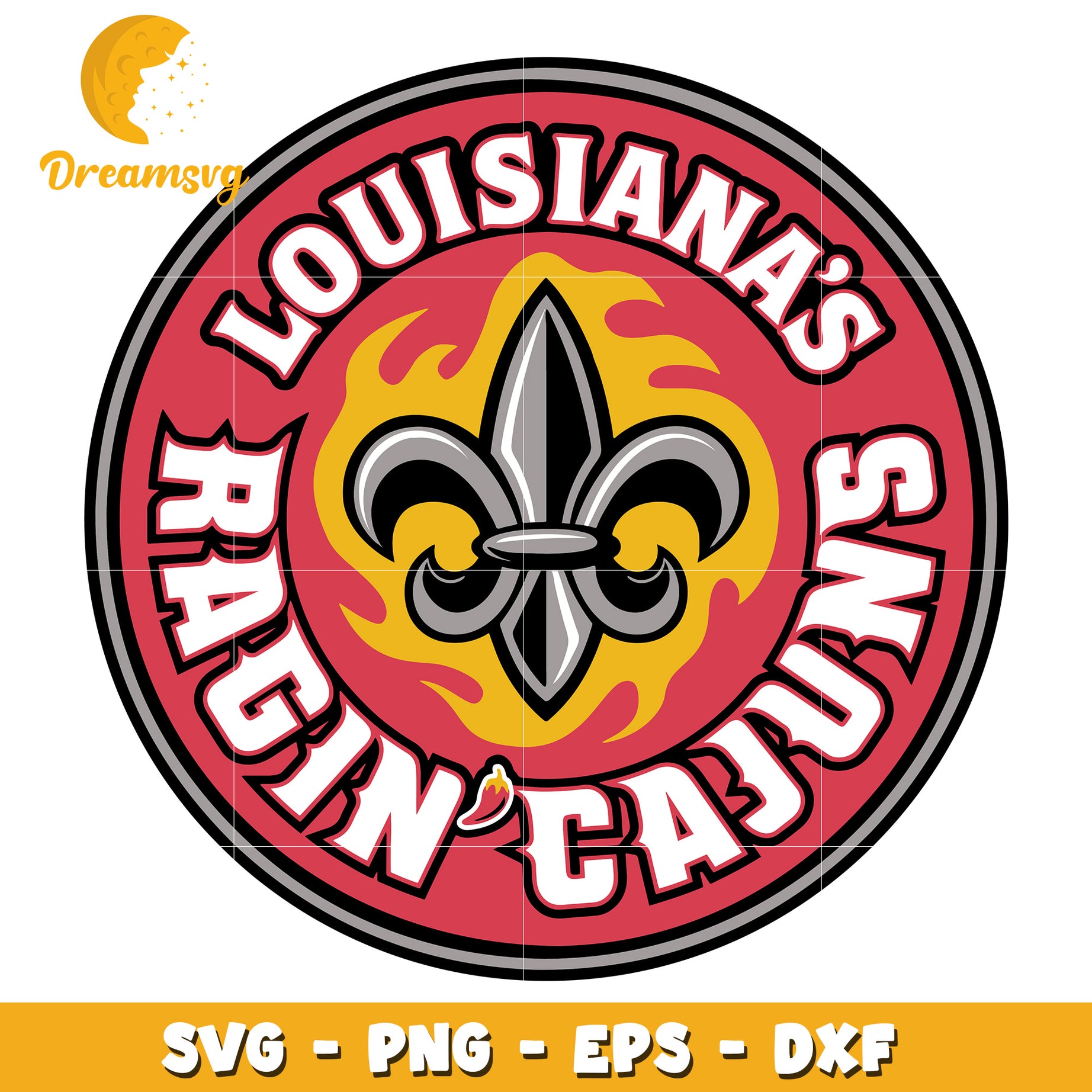 Louisiana Ragin Cajuns SVG Design
