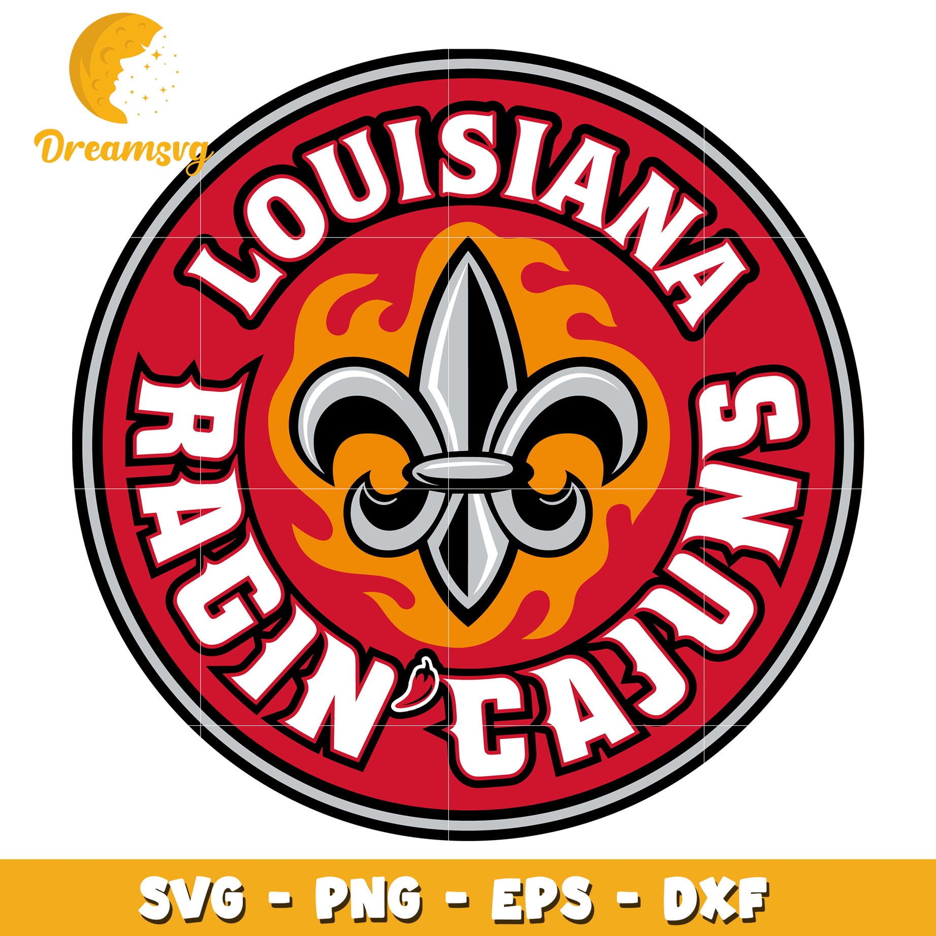 Louisiana Ragin Cajuns SVG File for Crafting and Design Projects