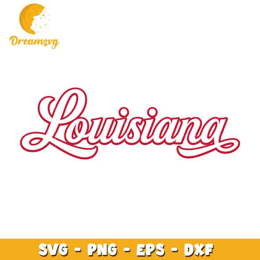 Louisiana SVG PNG EPS DXF Cut File