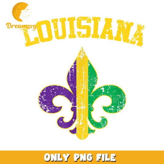 Louisiana logo new orleans design png, mardi gras  new orleans png