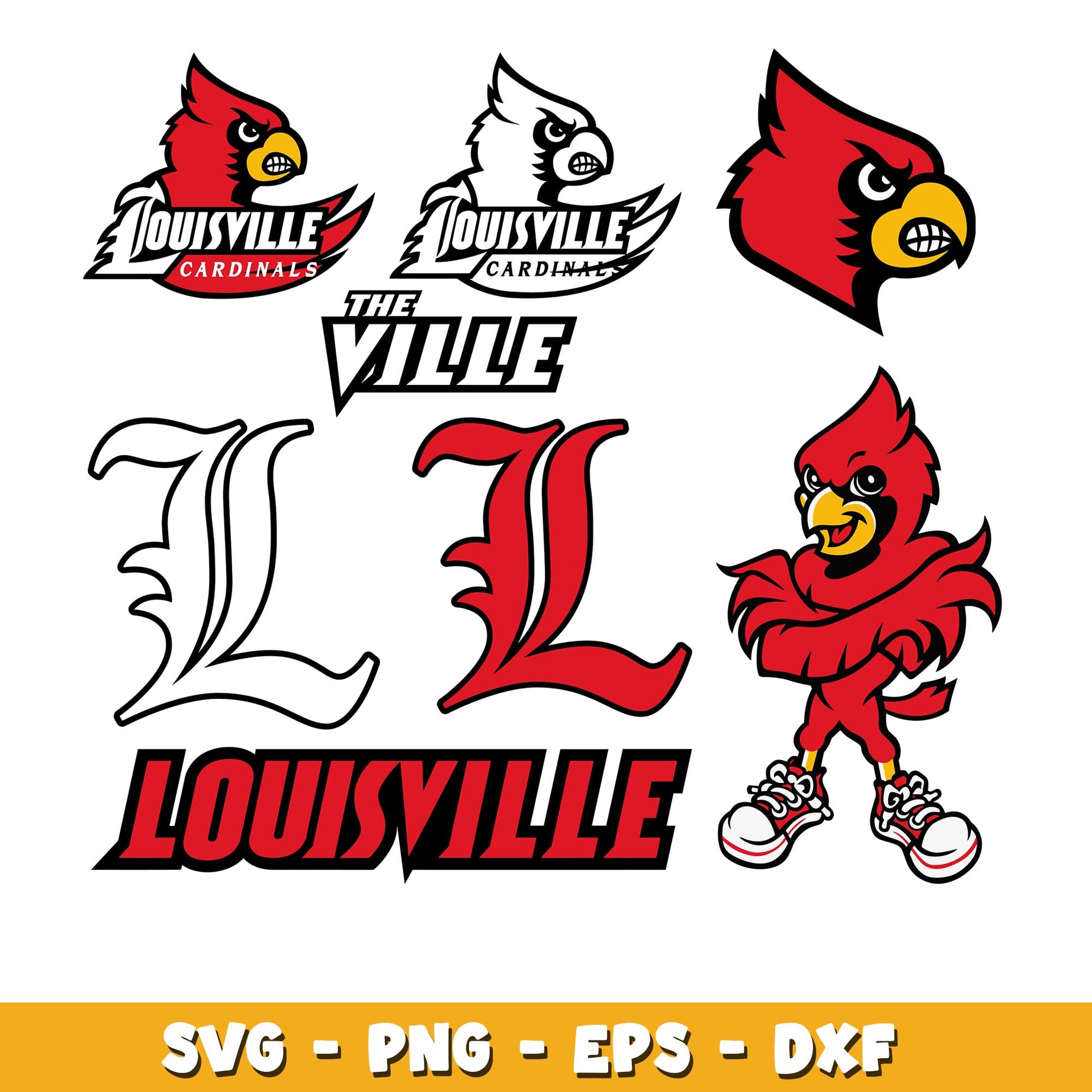 Louisville Cardinals Bundle svg, Louisville Cardinals logo svg, ncaa svg  