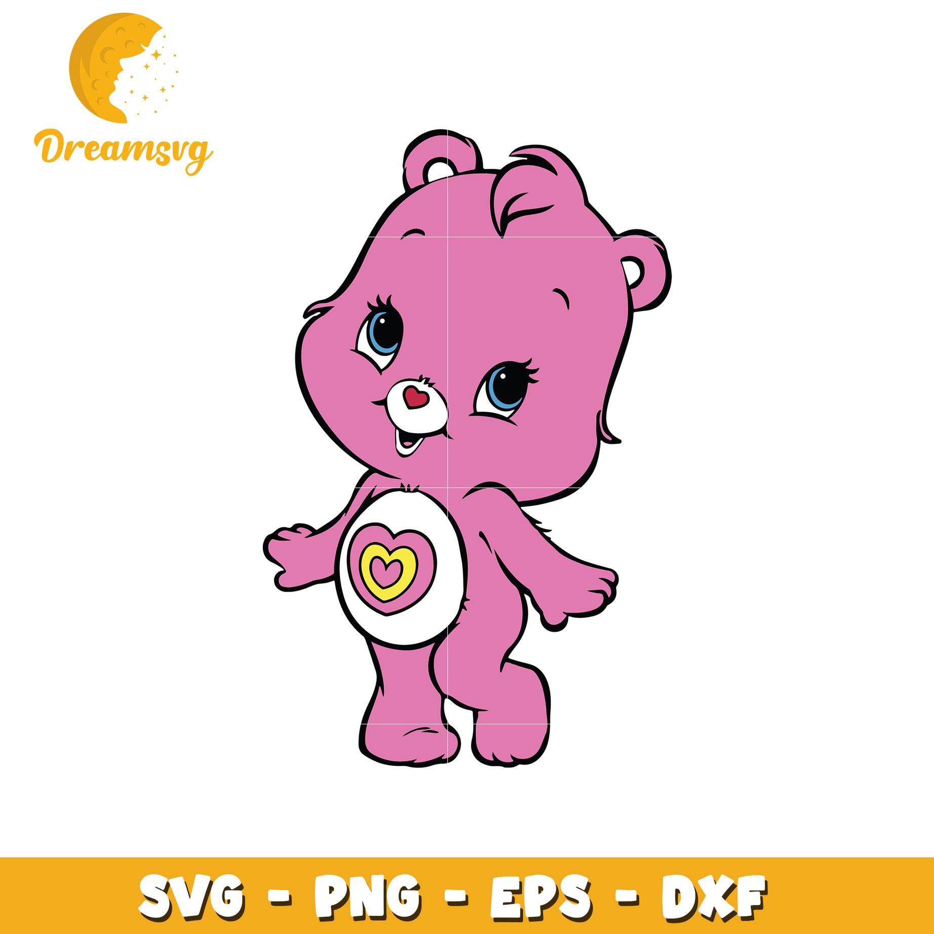 Love-a-lot Bear SVG PNG EPS DXF