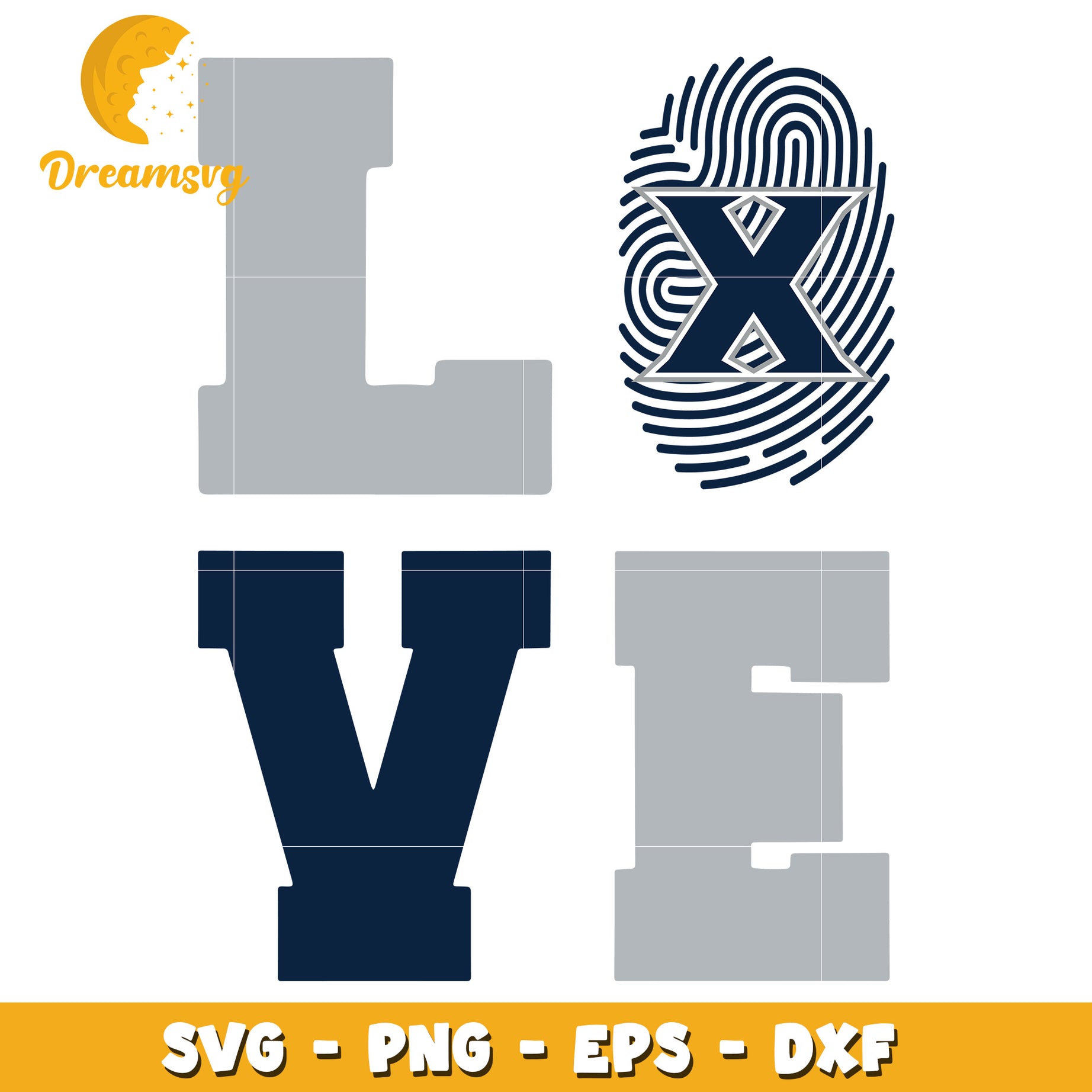 Love Fingerprint SVG Cut File