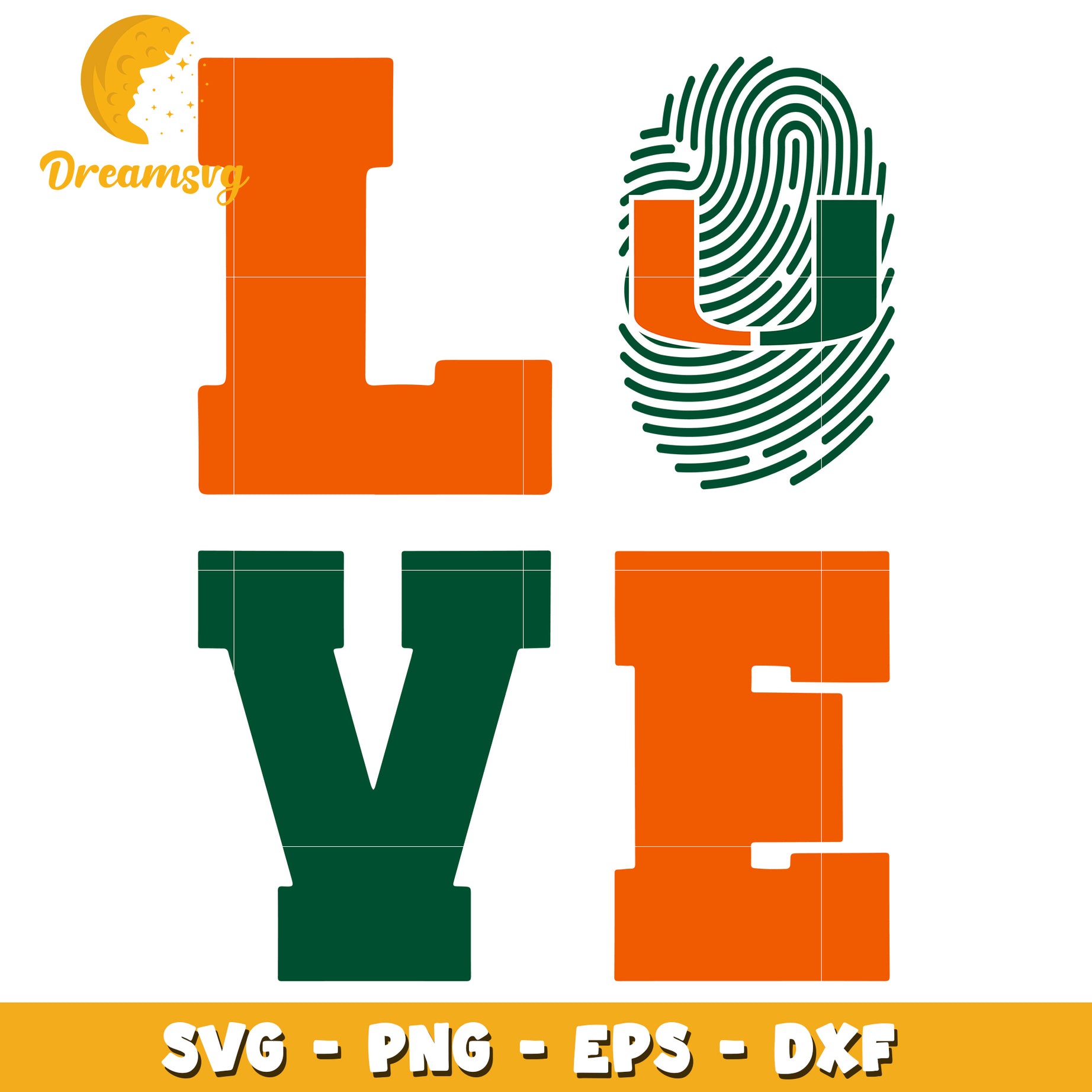 Love Fingerprint SVG PNG EPS DXF Cut File