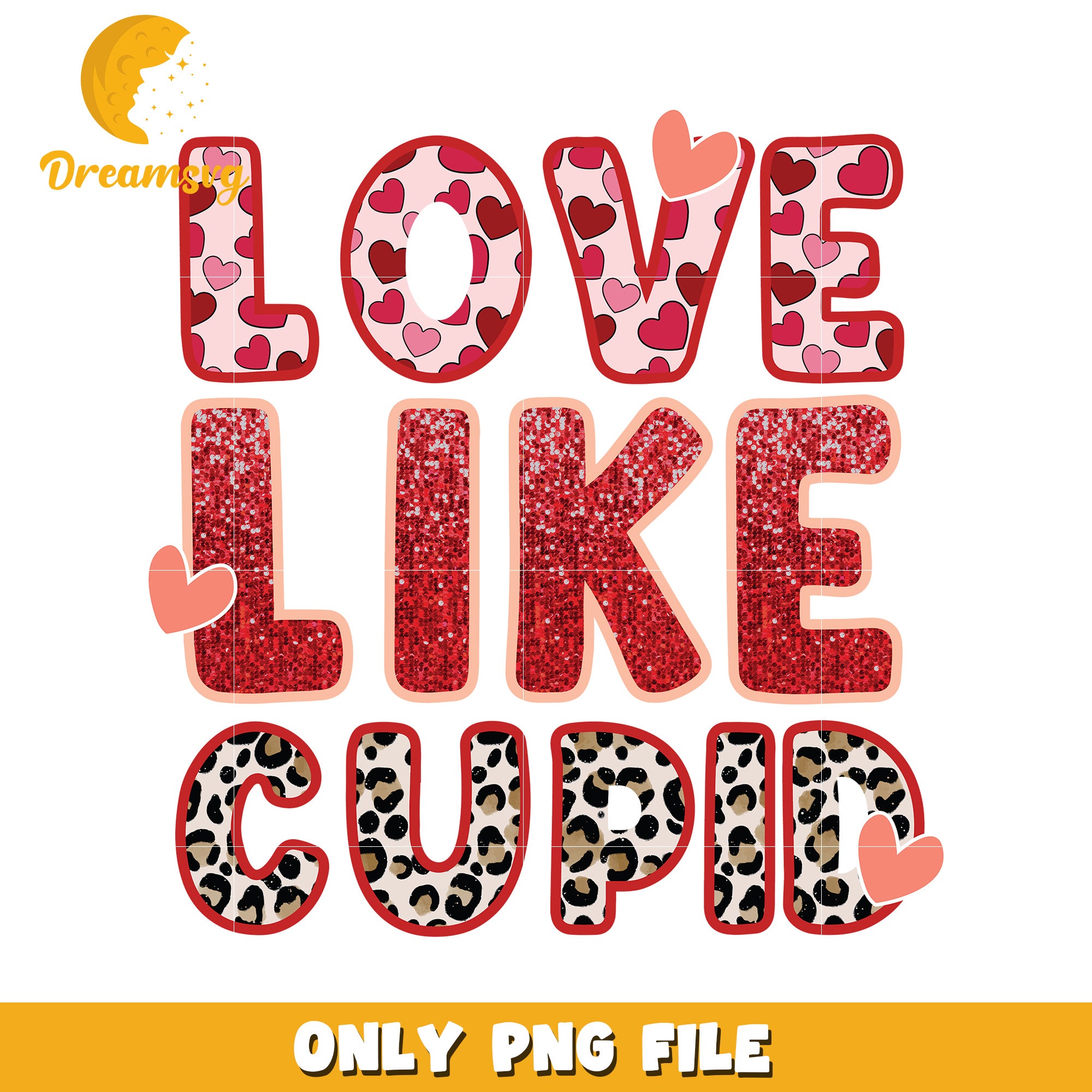 Love Like Cupid PNG Valentine