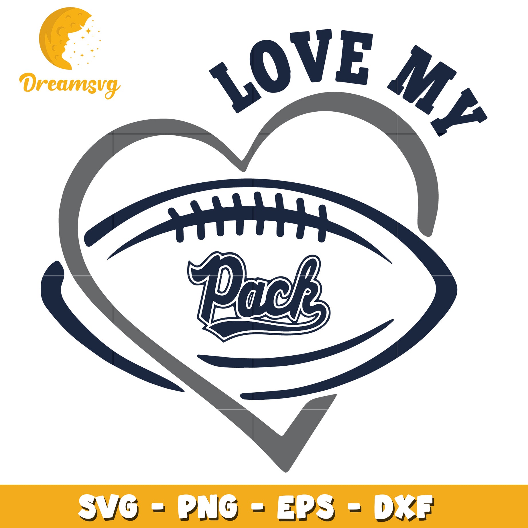 Love My Pack Football SVG Bundle