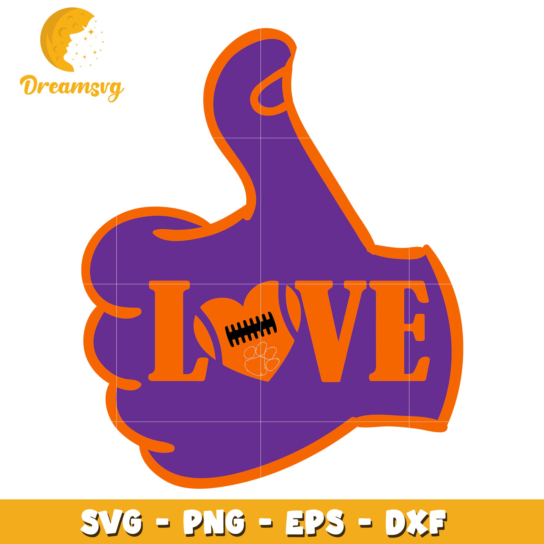 Love SVG Graphic with Thumbs Up Design for Cutting Machines