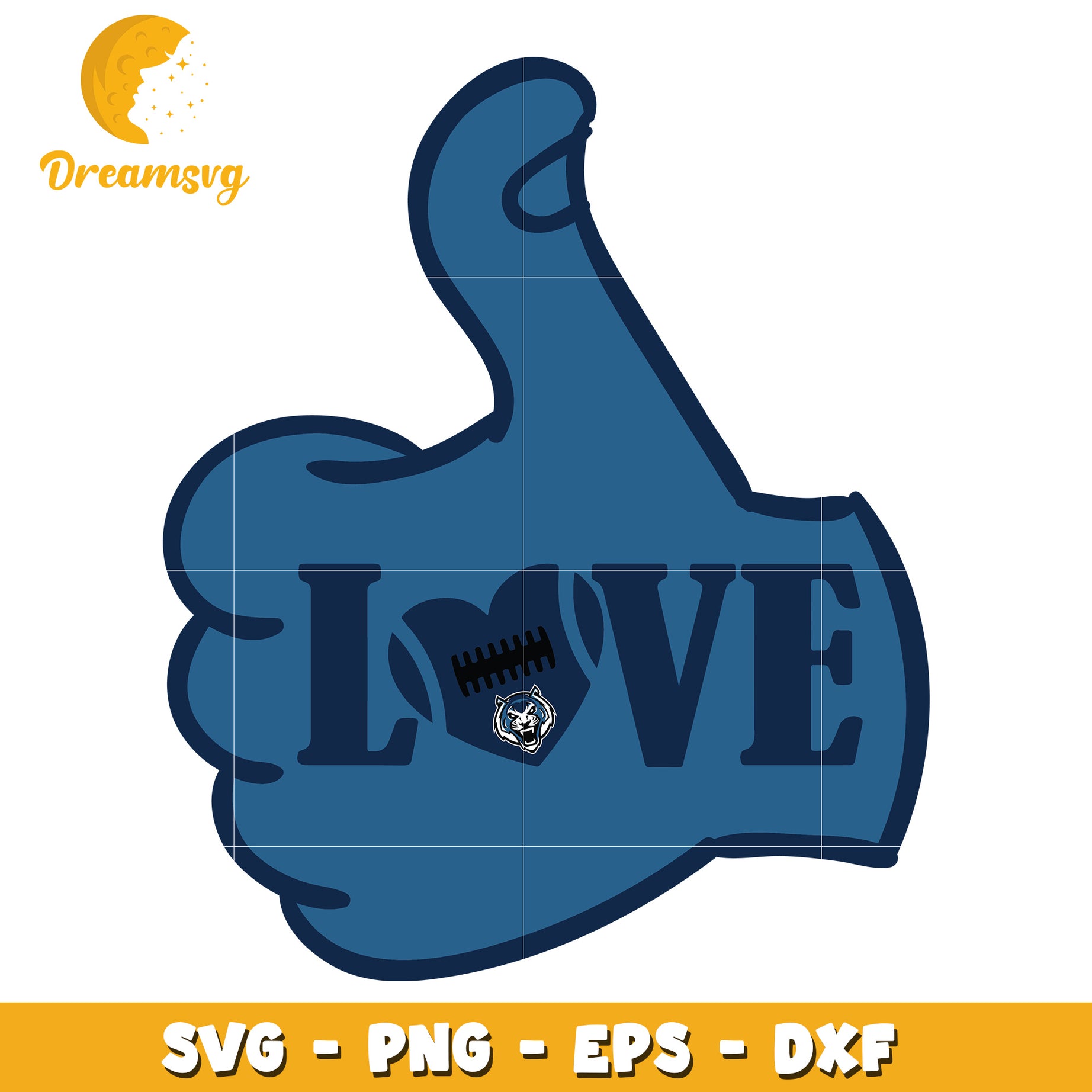 Love Sports SVG Thumb Design for Crafting Projects and Gifts