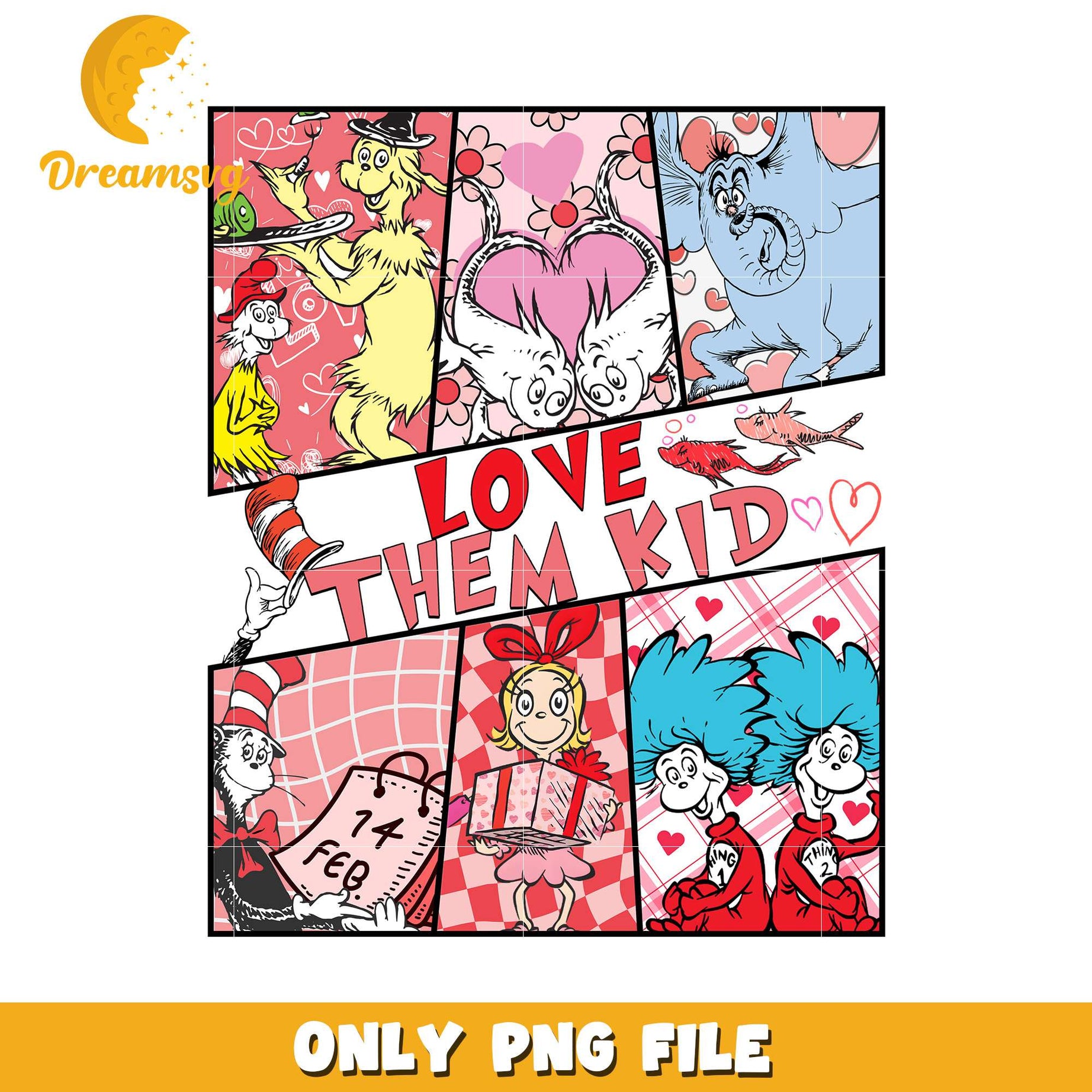 Love Them Kid Fun PNG Illustration for Kids Decor
