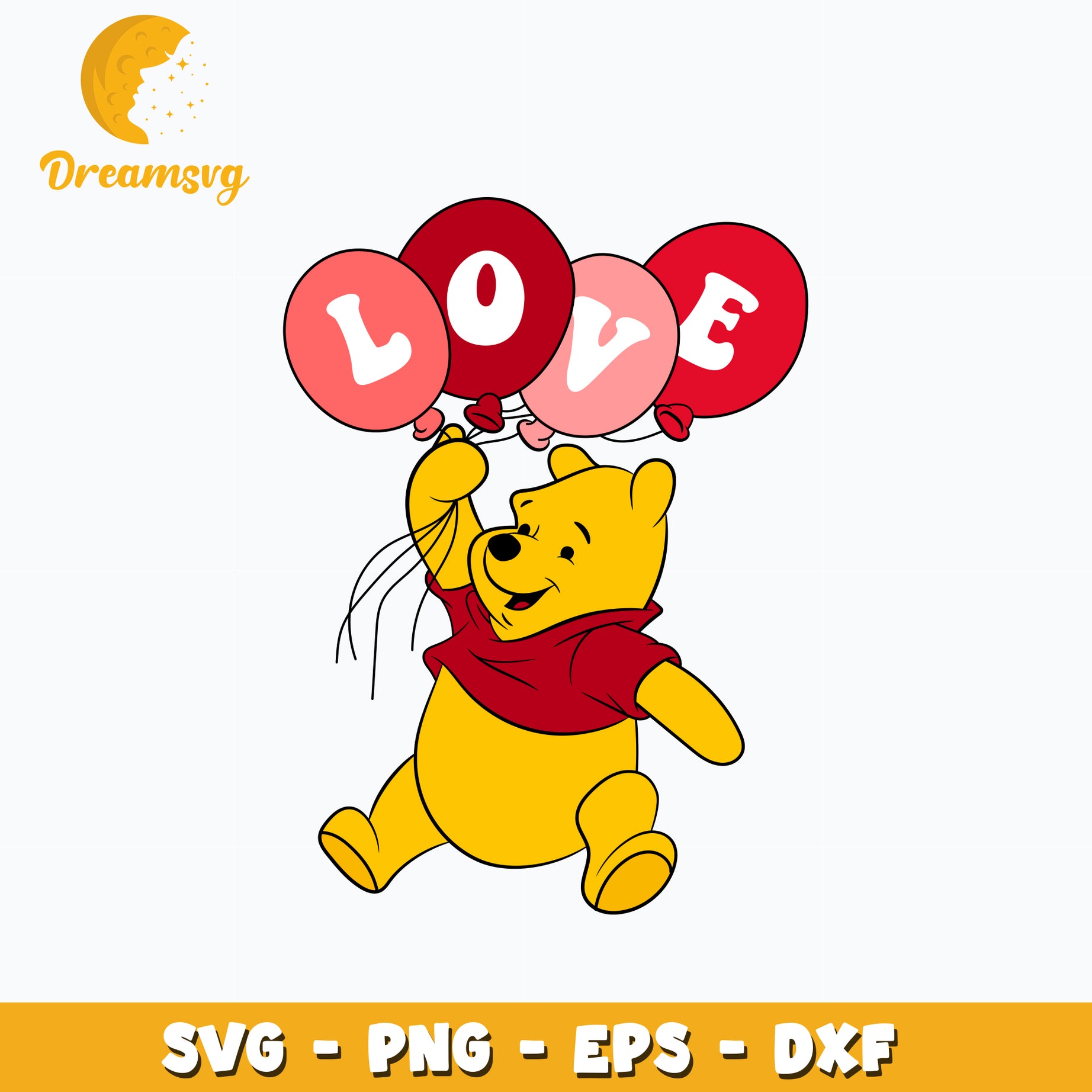 Love Winnie the Pooh Svg