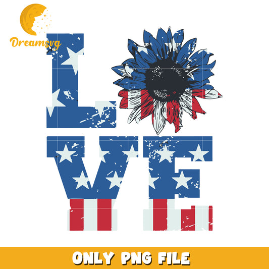 Love american png, red white and blue png, american spirit png