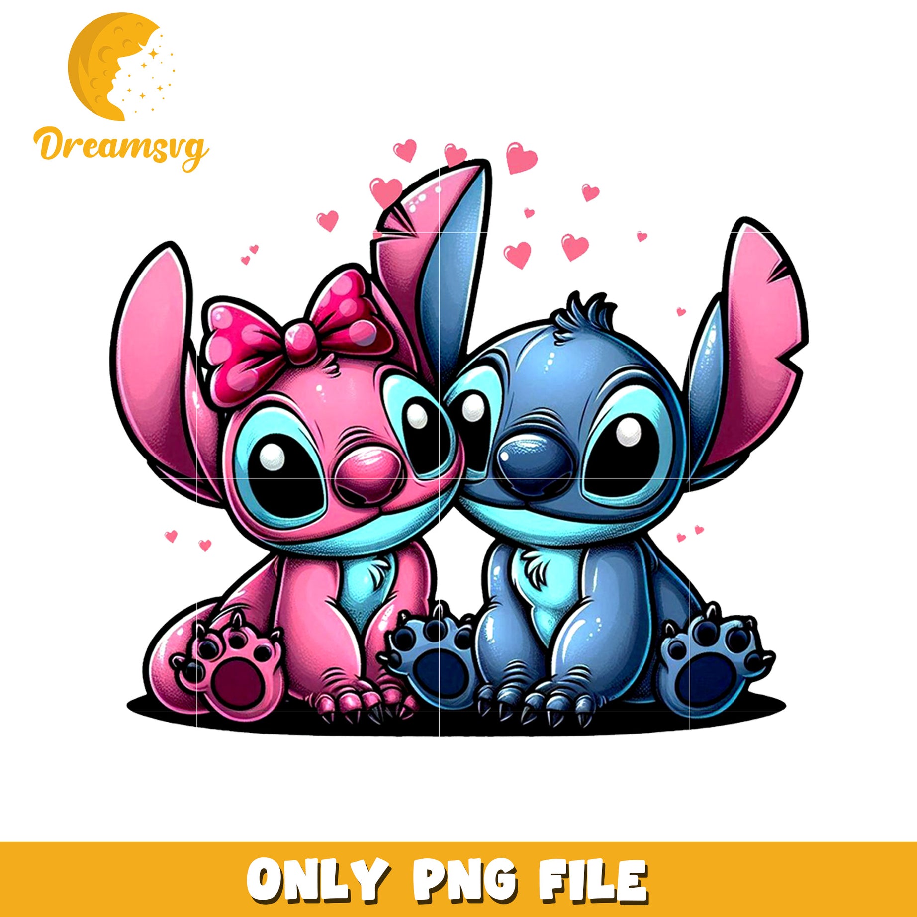 Lovely angel and stitch png, cute stitch png, lilo and stitch cartoon png