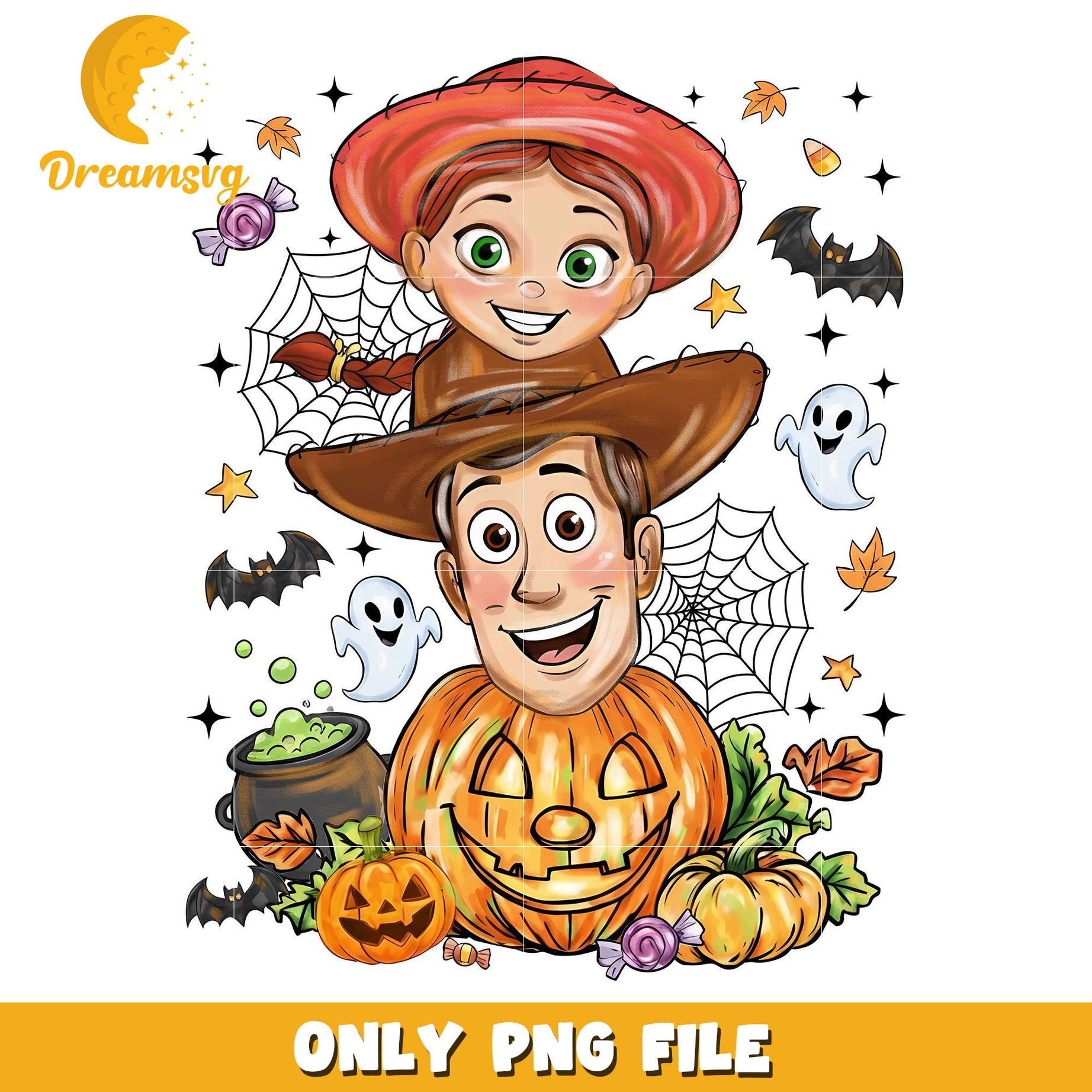 Lovely halloween jessie and woody png, halloween kills​​​ png, halloween decorations​​ png