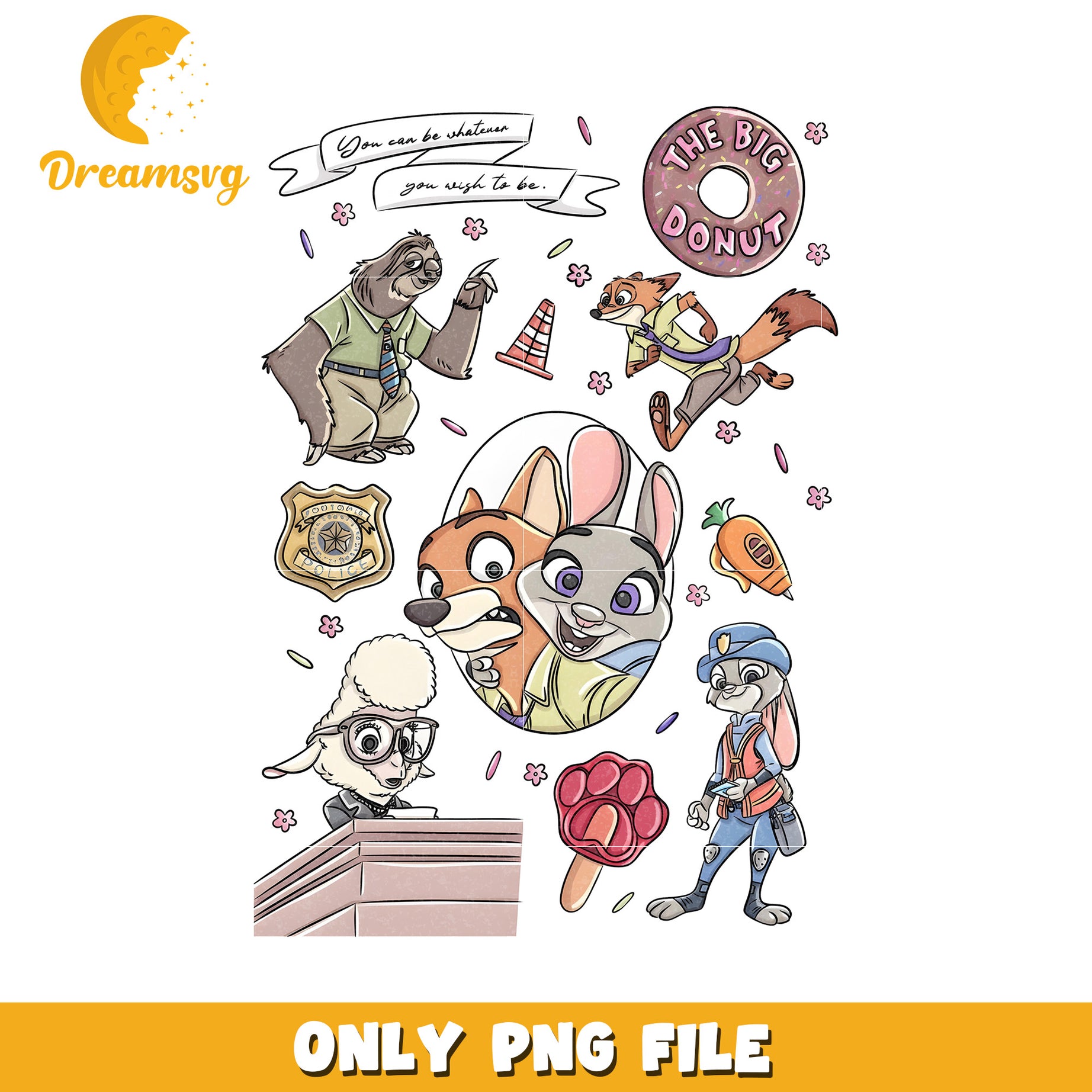 Lovely nick and judy png, disney couple png, zootopia movie png