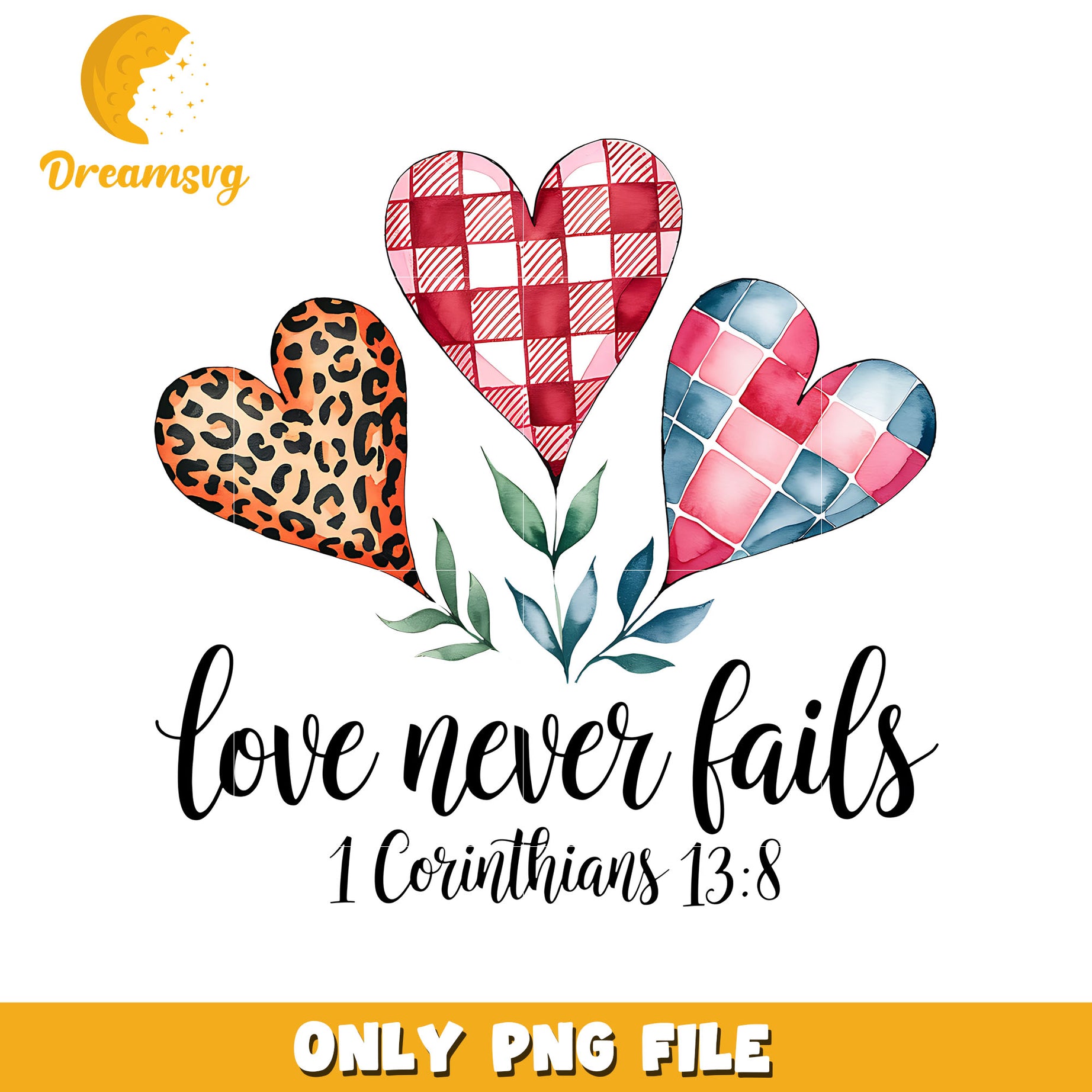 Love never fails heart shape png, love png, heart shape png