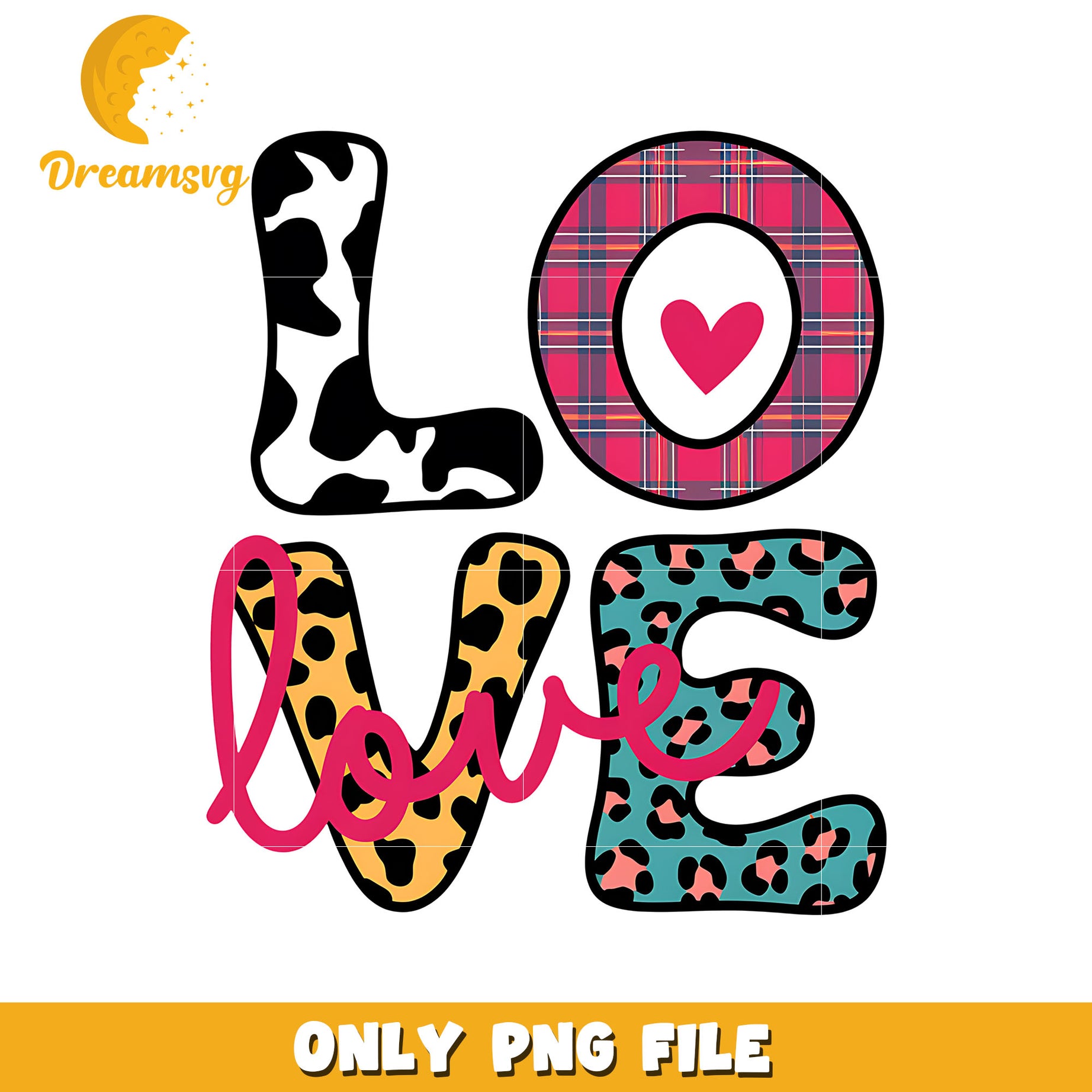 Love plaid valentine's day design png, love png, valentine png