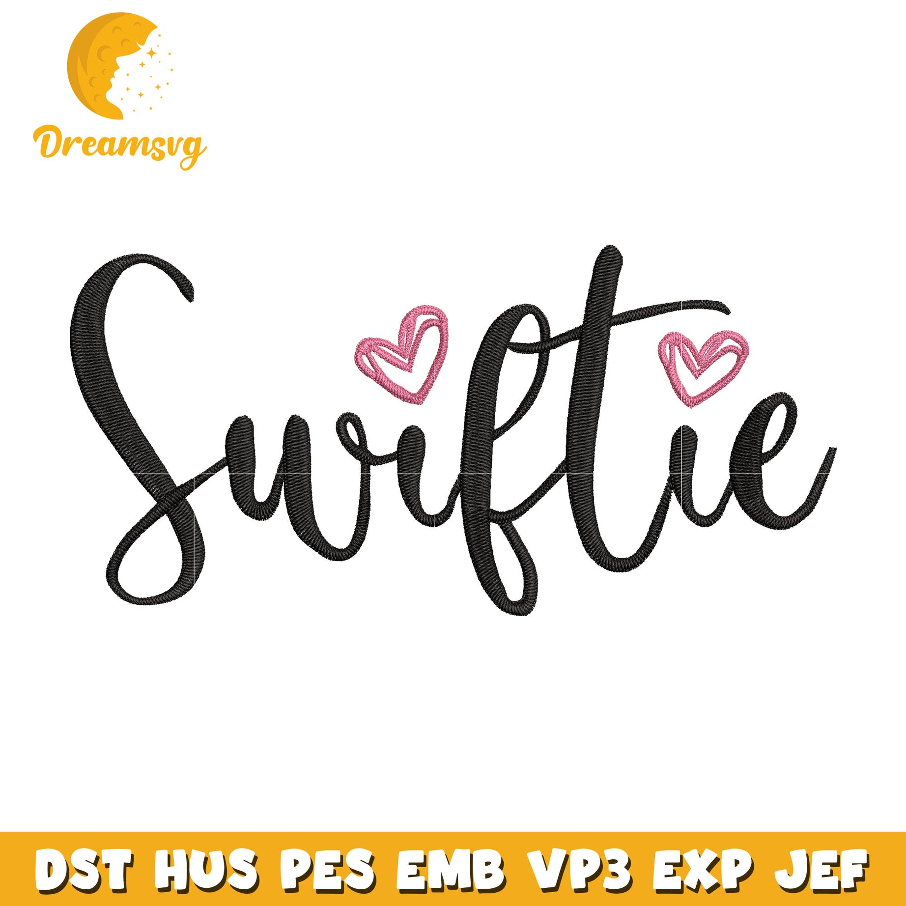 Swiftie logo embroidery design