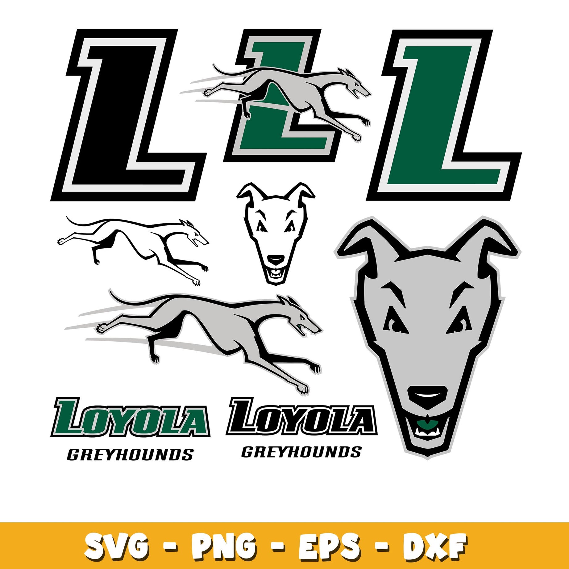 Loyola Greyhounds Bundle svg, Loyola Greyhounds logo svg, ncaa svg 