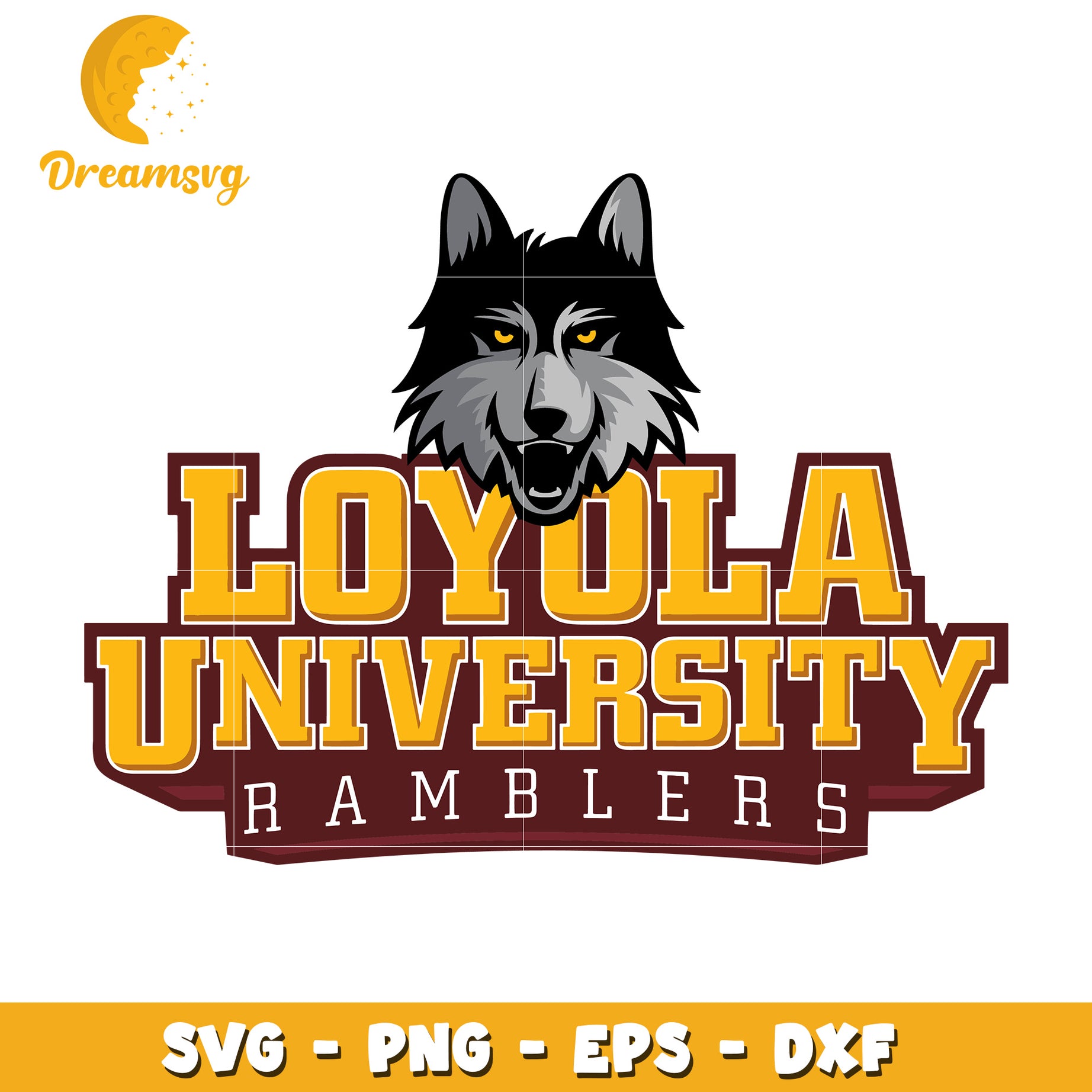 Loyola University Ramblers SVG Logo Design for Creative Projects