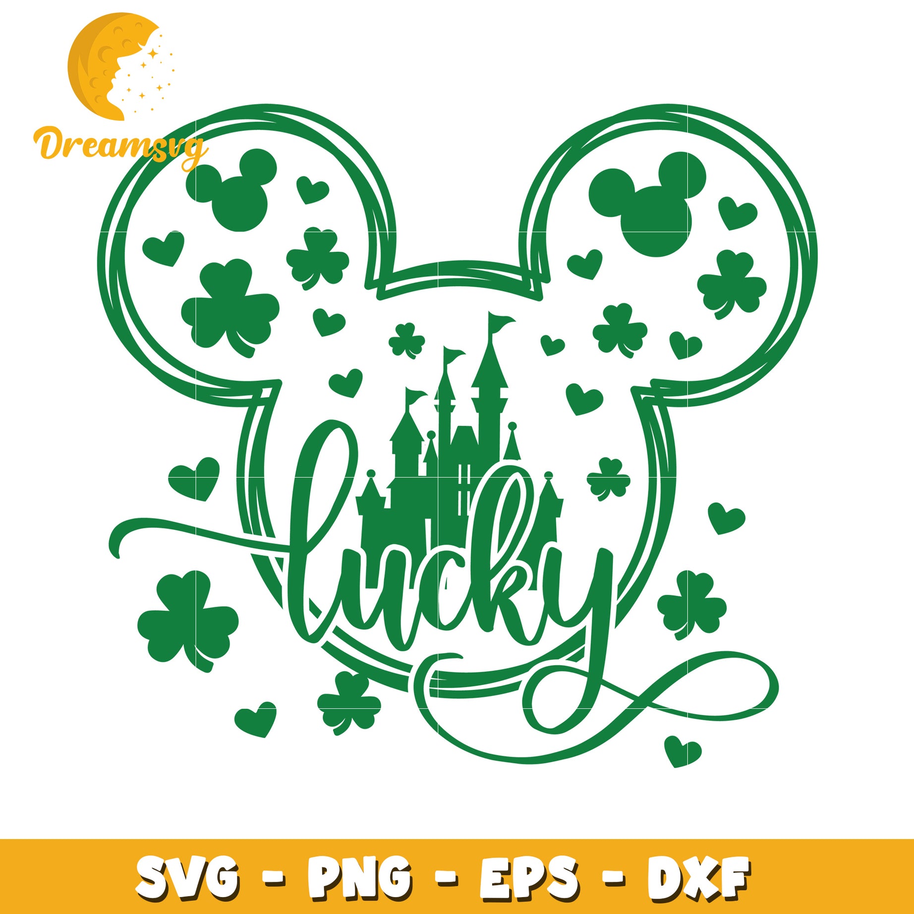 Lucky Mickey St Patricks Day SVG