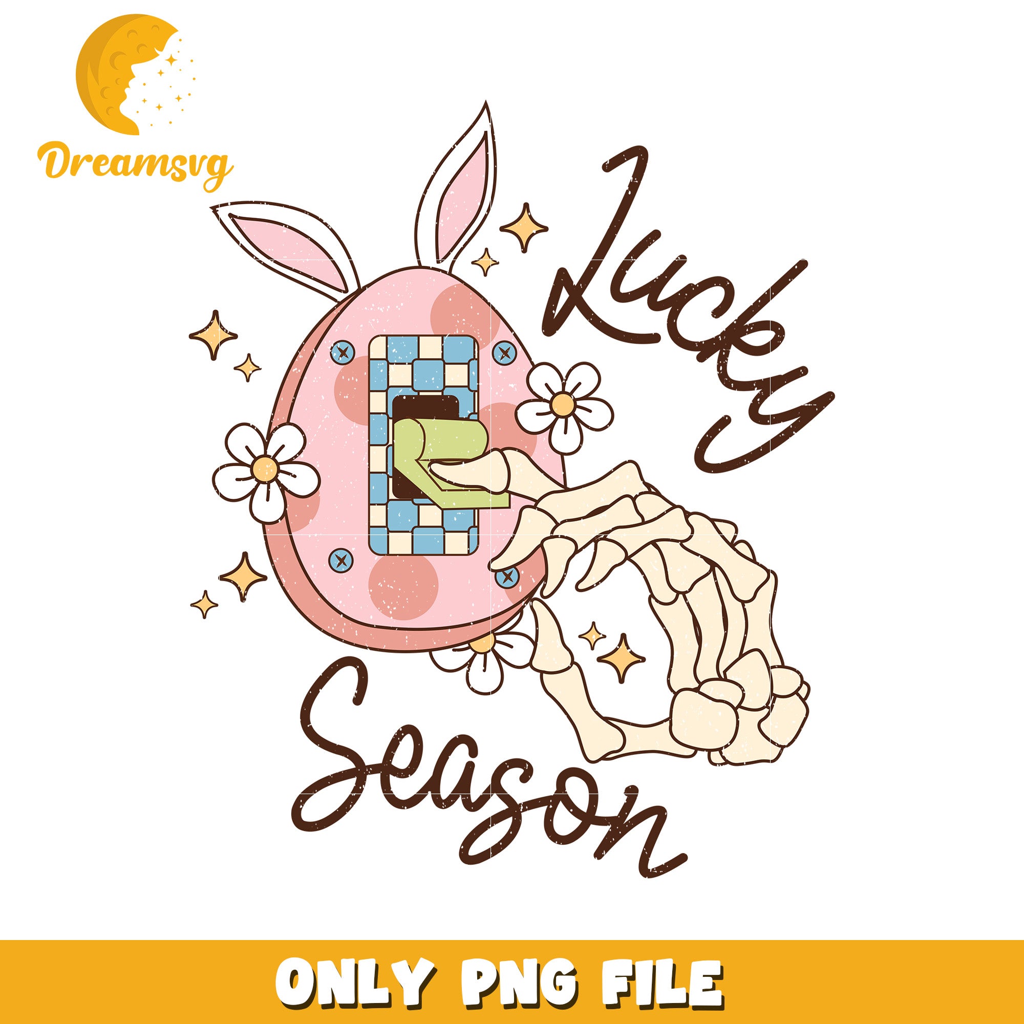 Lucky Season Easter Egg Design PNG Illustration Art