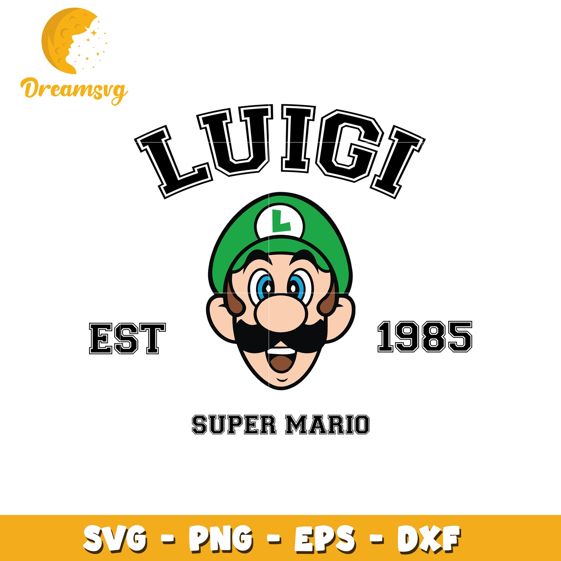 Luigi SVG PNG EPS DXF Cut File